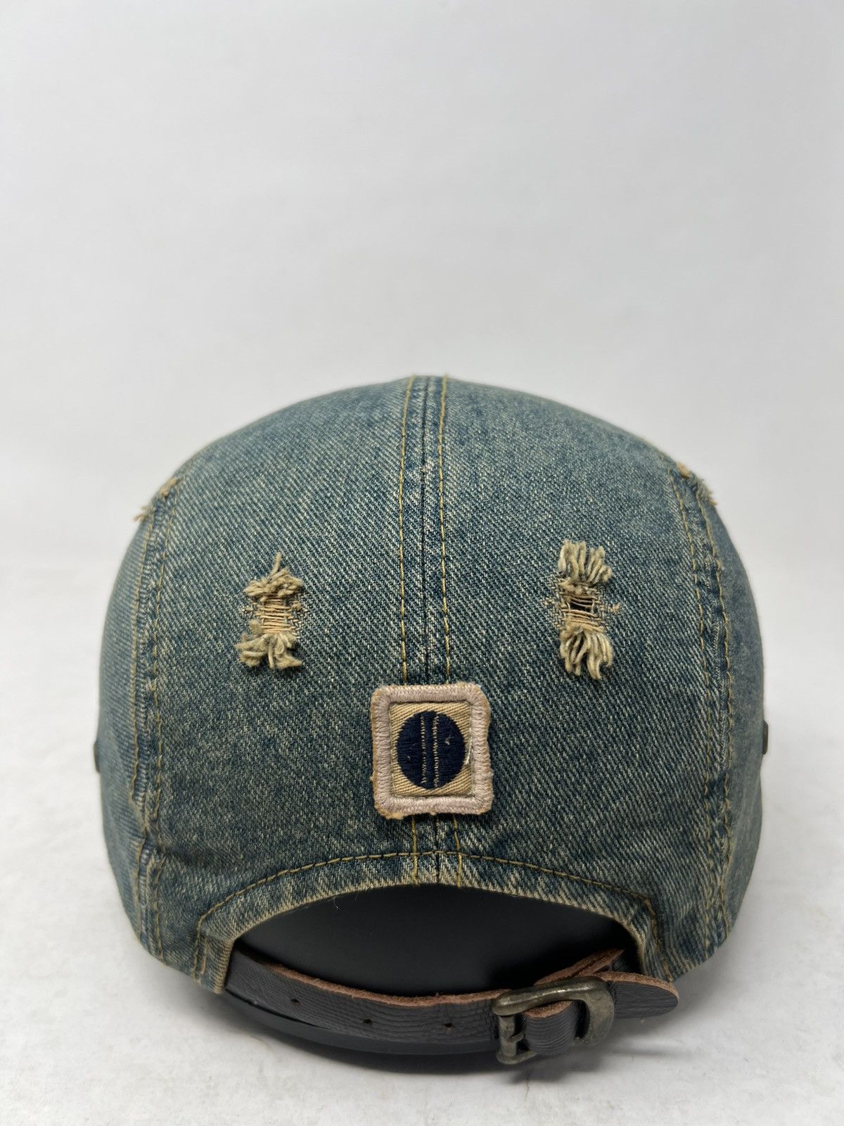 If Six Was Nine Distressed Rocky Rentals Denim Hat Cap Size 26 - 3 Thumbnail