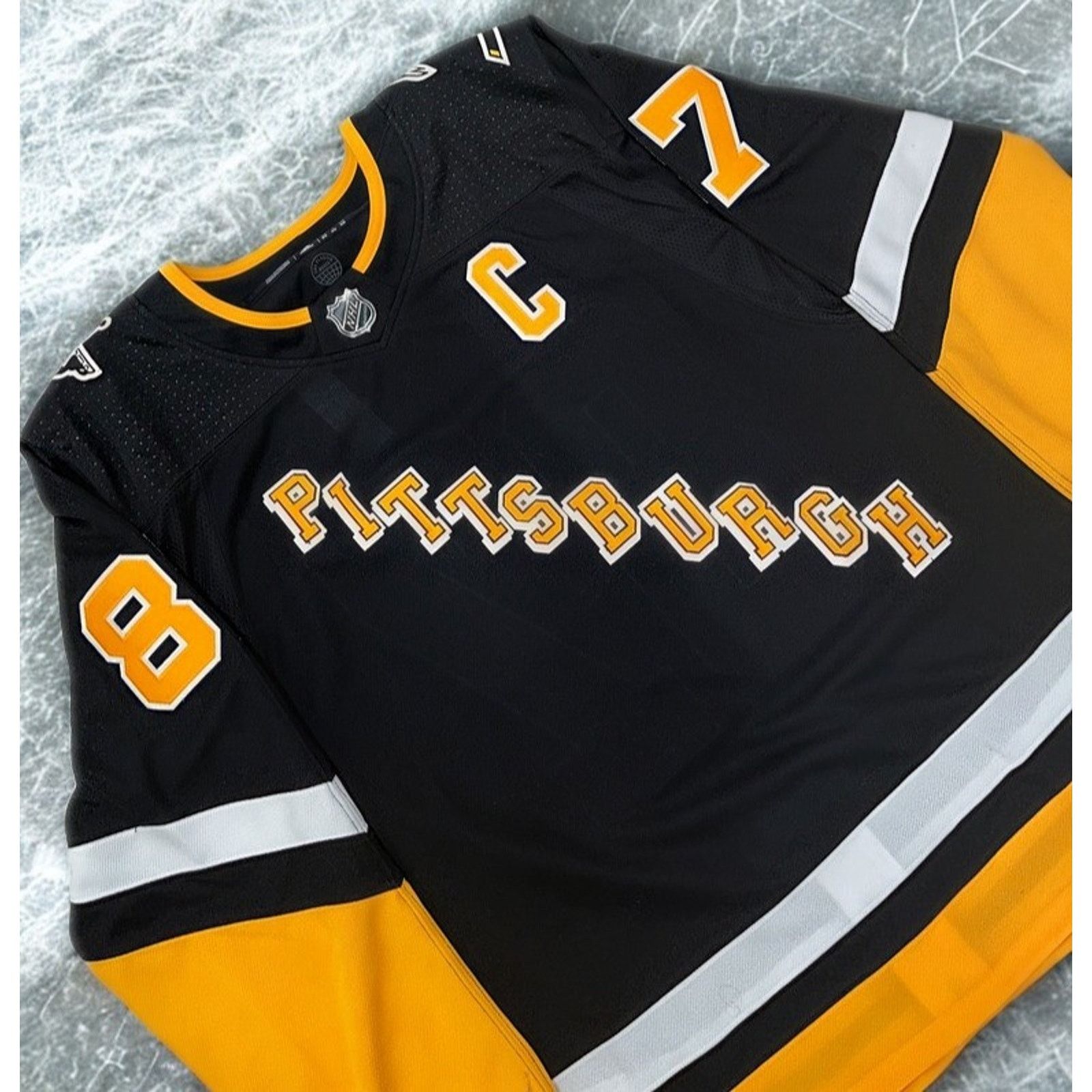 Adidas Sidney Crosby Pittsburgh Penguins Adidas Jersey Sz. 56 2XL Size US XXL / EU 58 / 5 - 8 Thumbnail