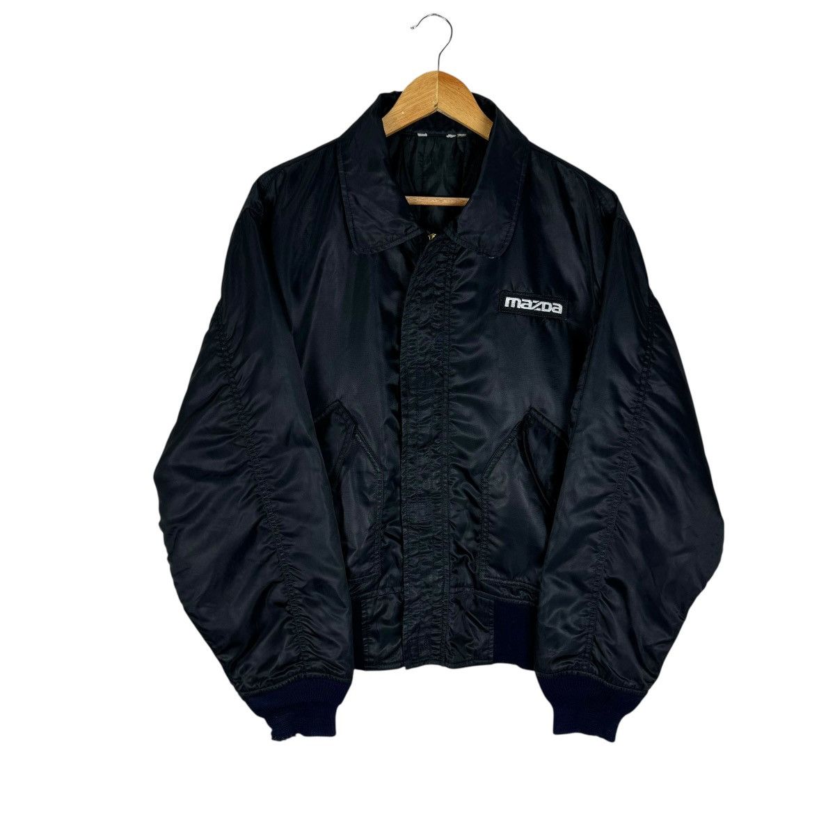Other 🌟VINTAGE MAZDA BOMBER LIGHT ZIPPER JACKET Size US L / EU 52-54 / 3 - 3 Thumbnail