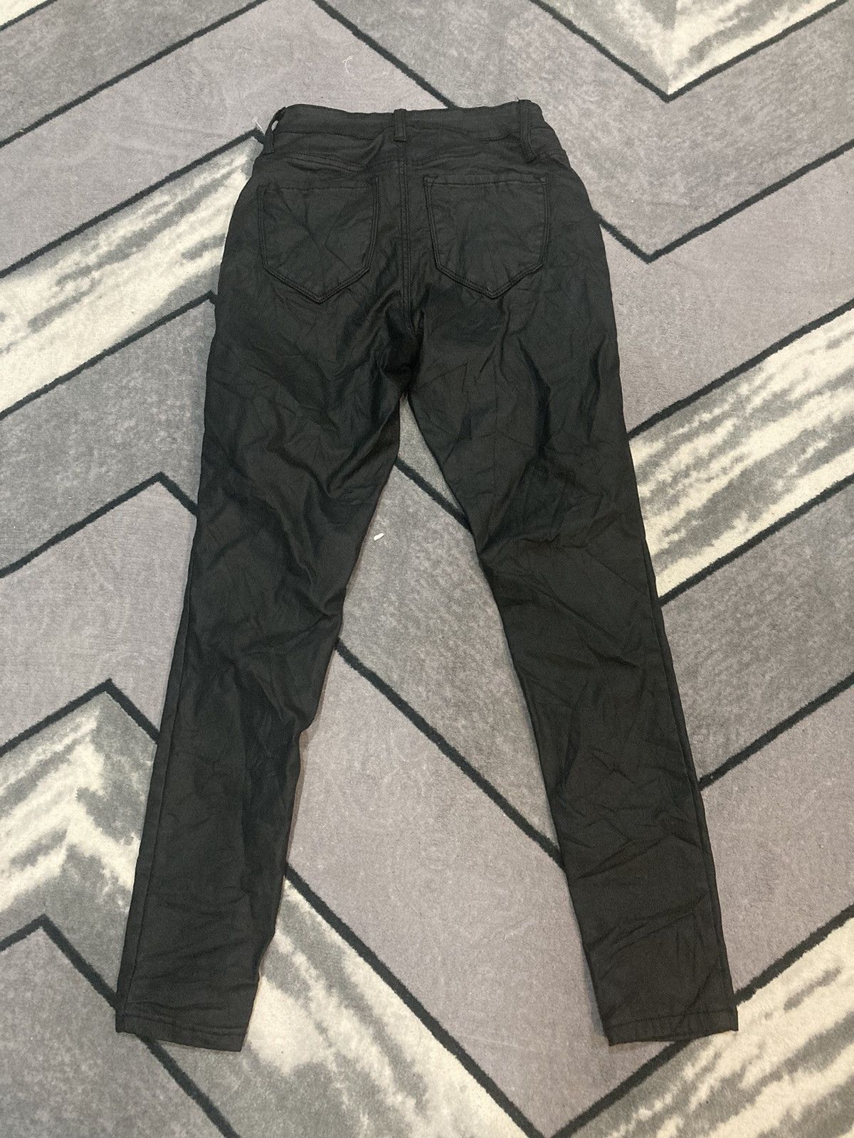 Fashion Nova × Seditionaries Fashion Nova Women's Black Faux Leather Skinny Pants Size 24" / US 00 / IT 34 - 2 Thumbnail