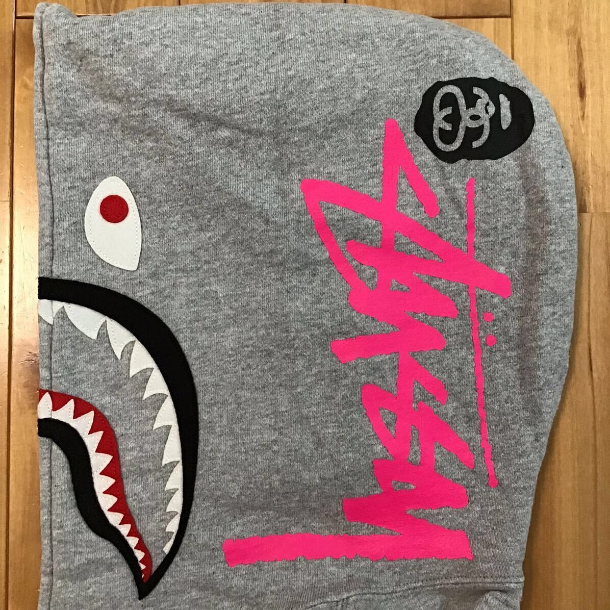 Bape × Stussy Stussy × BAPE camo shark full zip hoodie a bathing ape Size US S / EU 44-46 / 1 - 6 Thumbnail