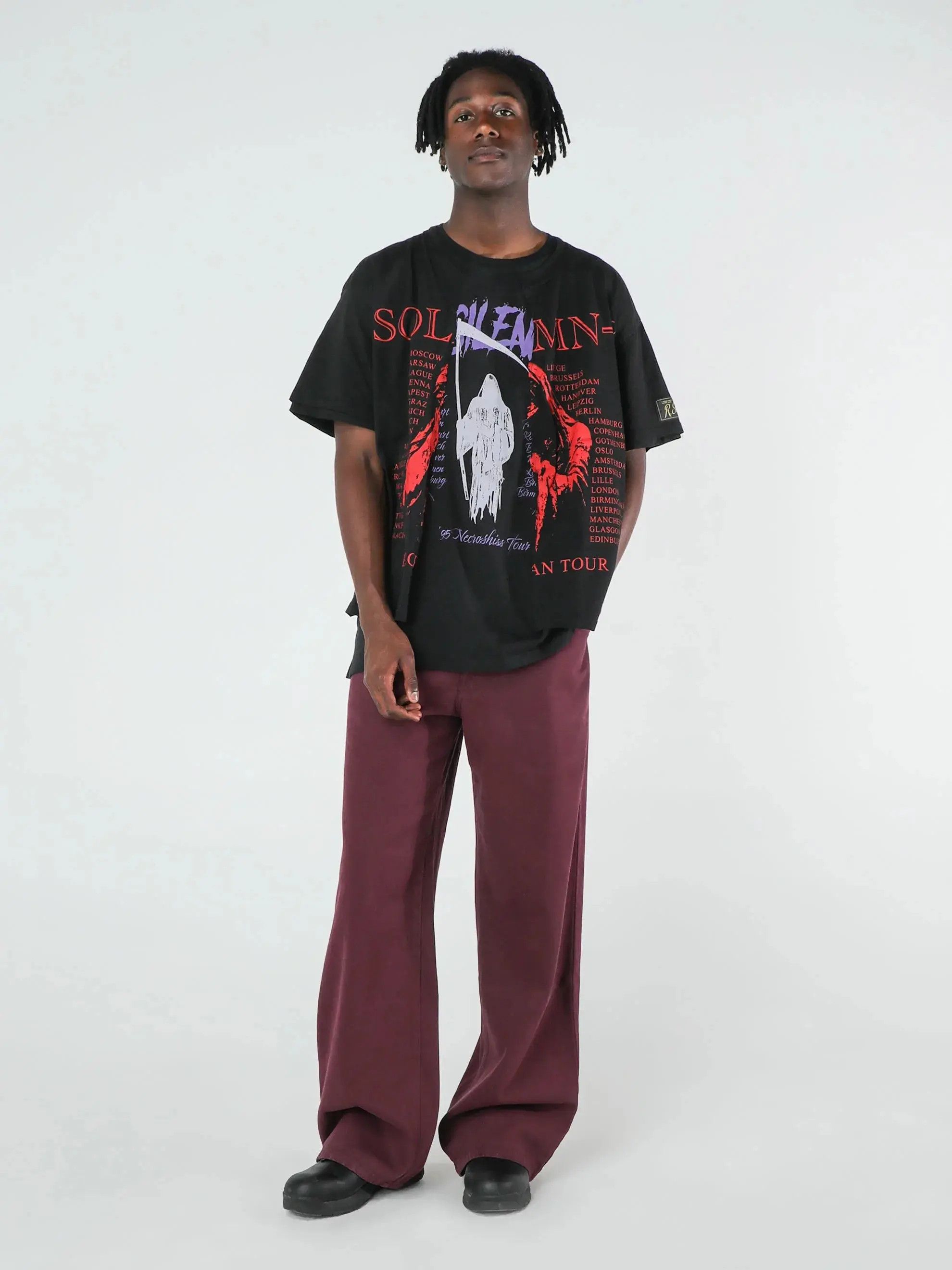 Raf Simons SOLEMN-X Big Fit Doubled T-Shirt Size US M / EU 48-50 / 2 - 2 Thumbnail