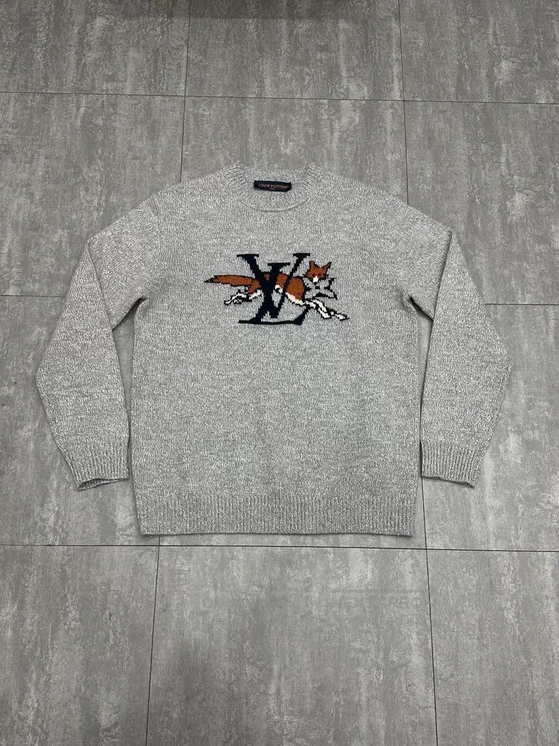 Louis Vuitton 26 New Grey Turtleneck Long Sleeve Sweater