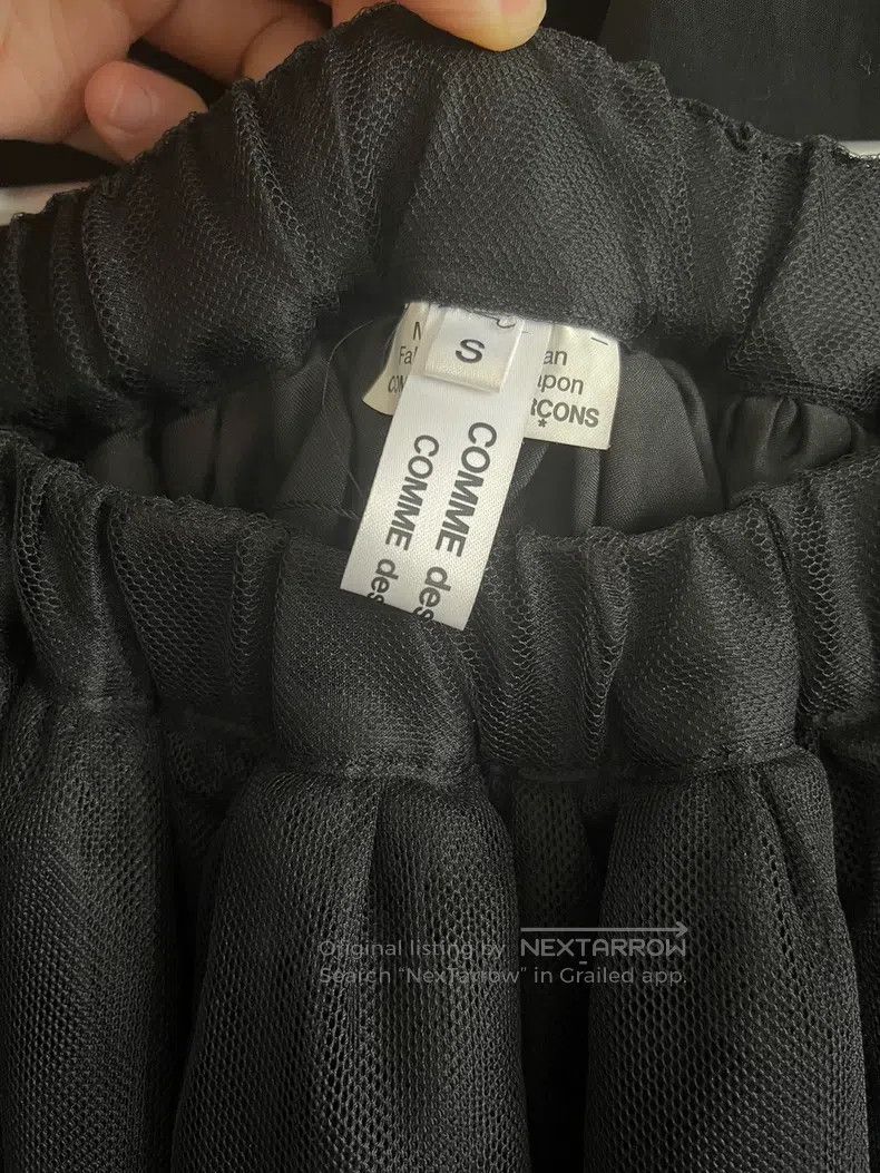 Comme des Garcons Comme Des Garcons size S Black tulle skirt, size S Size 23" - 2 Thumbnail