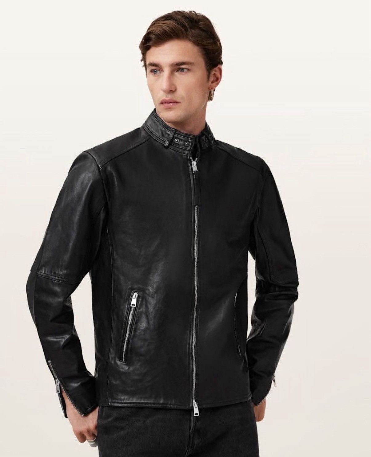 Allsaints Allsaints “Cora” Leather jacket Size US L / EU 52-54 / 3 - 1 Thumbnail