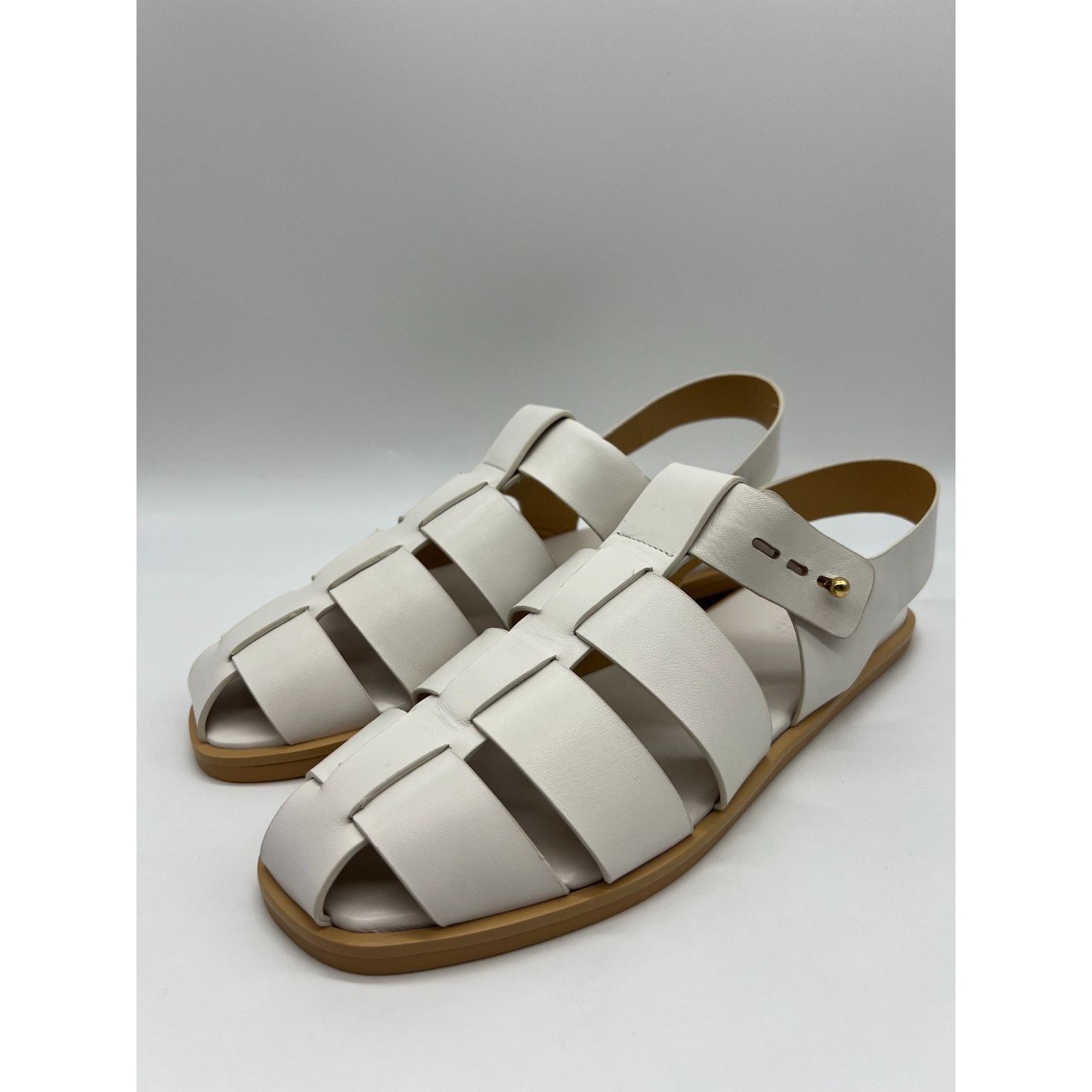 Mercedes-Benz Mercedes Castillo Kailey Caged Fisherman White Womens Size 9 Size US 9 / IT 39 - 9 Thumbnail