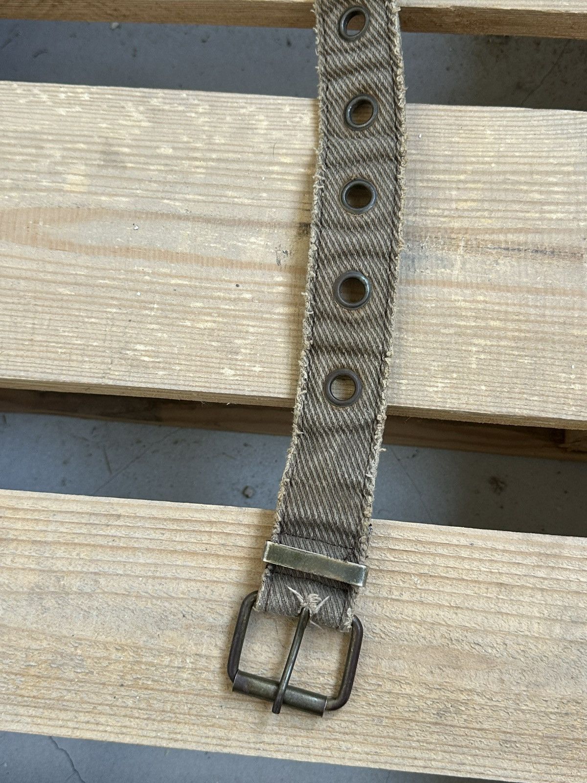 If Six Was Nine Vintage Beige Worn Belt Size ONE SIZE - 3 Thumbnail