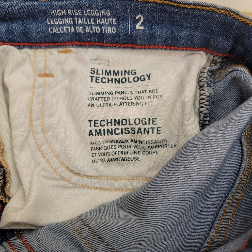 Tommy Hilfiger Tommy Hilfiger High Rise Straight Leg Skinny Jean Jegging Size 26" / US 2 / IT 38 - 12 Thumbnail