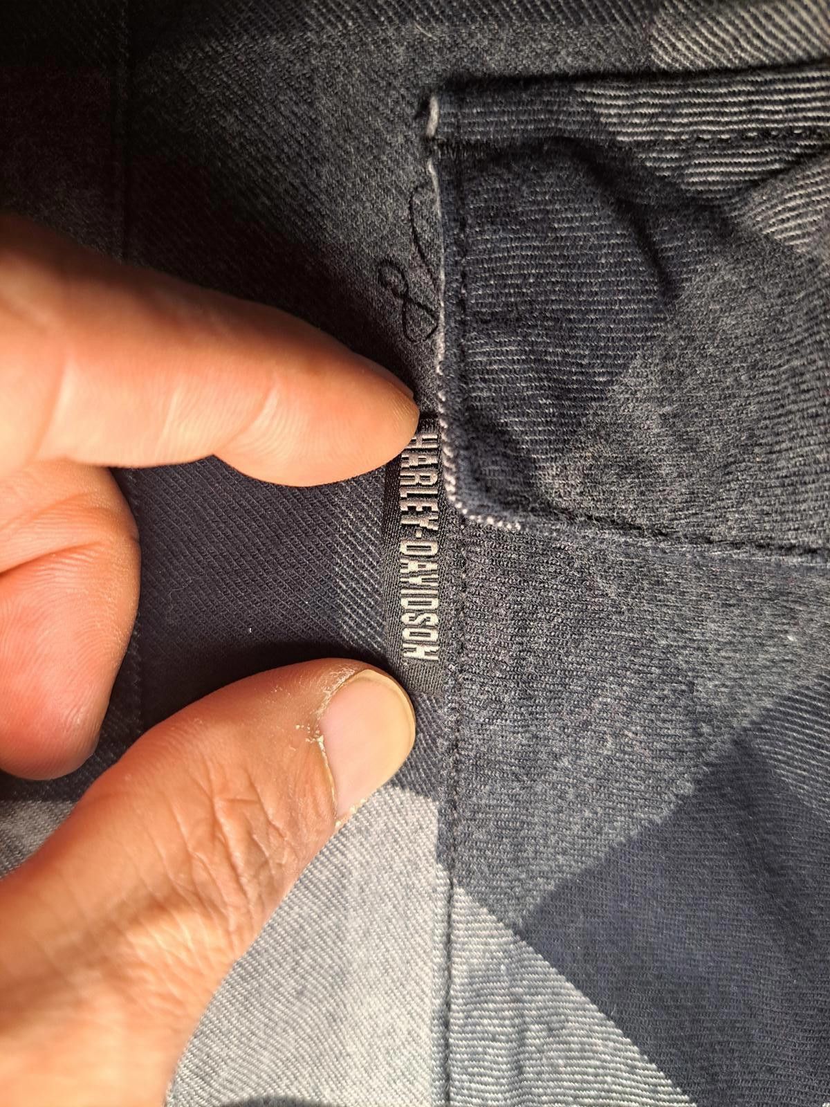 Harley Davidson Harley Davidson Flannel Shirt Mens Medium Gray Check Cotton Size US M / EU 48-50 / 2 - 3 Thumbnail