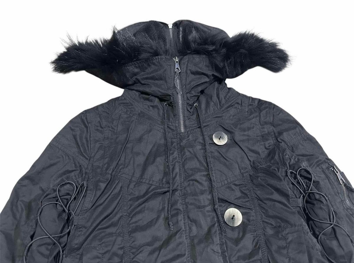 14th Addiction × Japanese Brand × Le Grande Bleu (L.G.B.) 🔥Sick Y2K Lip Service Parachute Fur Parka Jacket Drawstring Size US M / EU 48-50 / 2 - 6 Thumbnail