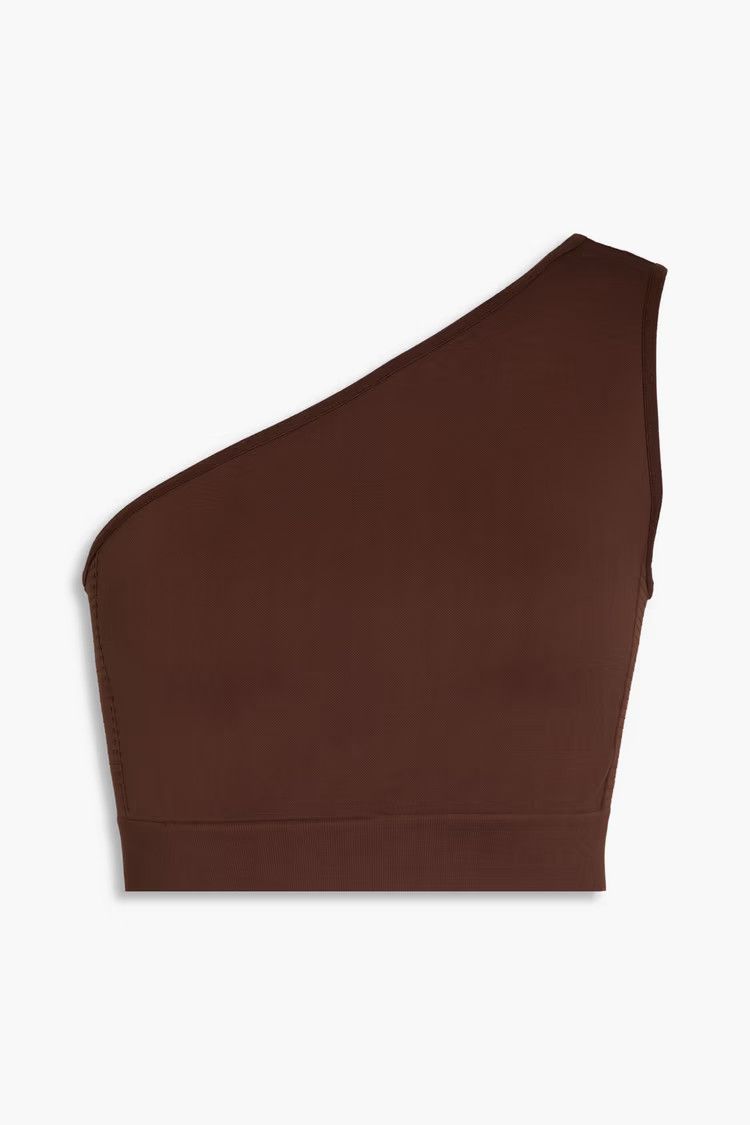 o1y0126 Crop Top in Chocolate Brown