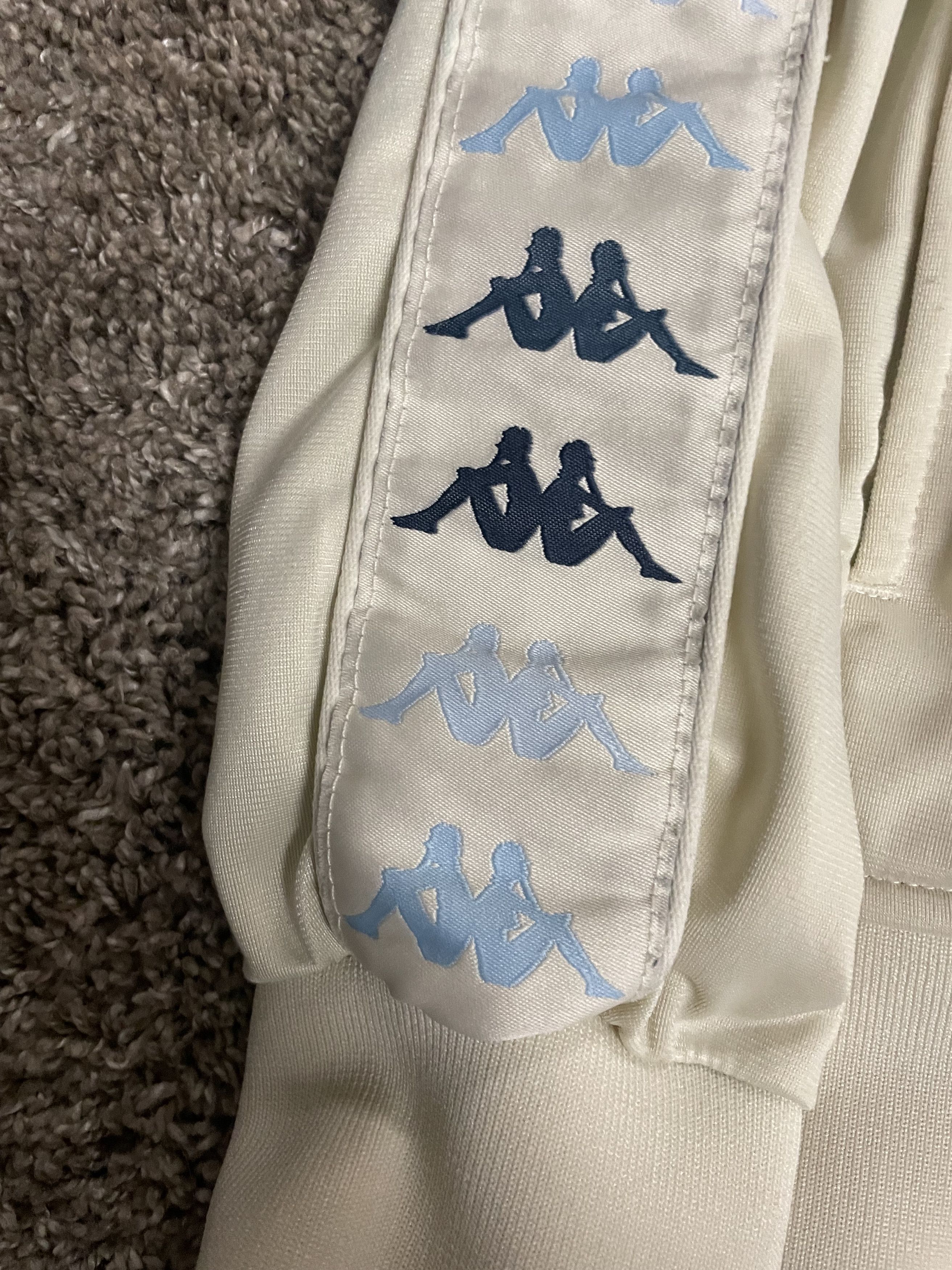 Kappa Mens Kappa Cream Reflective Track Jacket Size US M / EU 48-50 / 2 - 2 Thumbnail