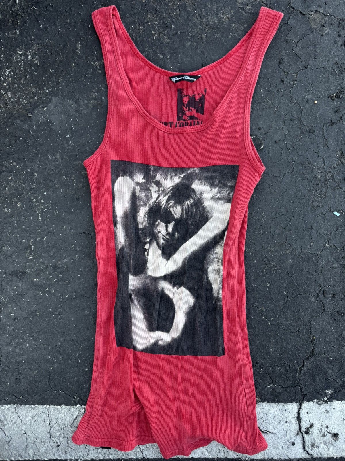 ヒステリックグラマー　KURT COBAIN タンクトップ Fサイズ 低価格の ヒステリックグラマーKURT Fサイズ タンクトップ