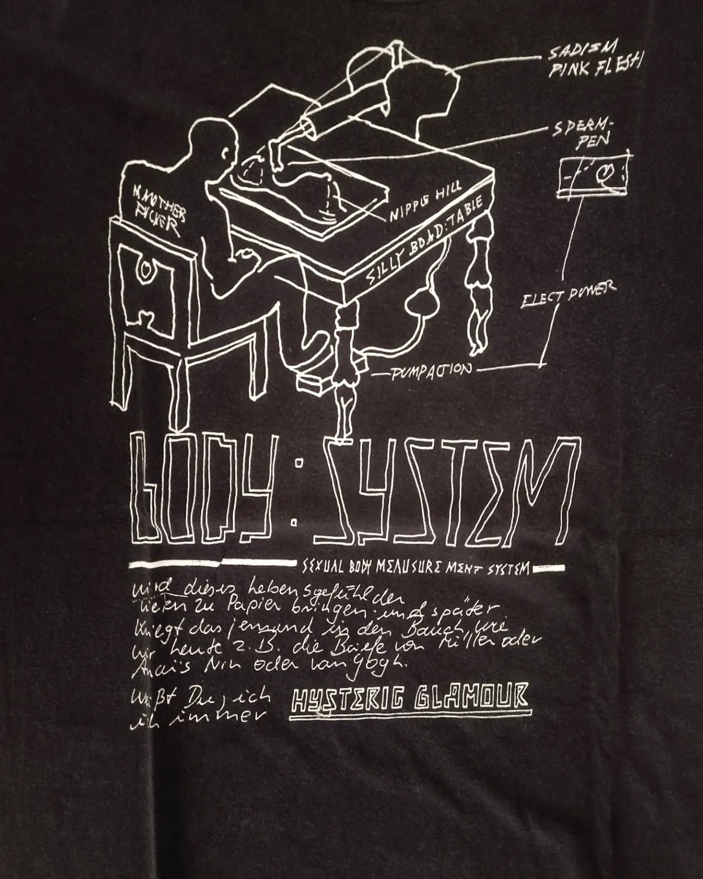 Hysteric Glamour × If Six Was Nine × Japanese Brand Vintage Hysteric Glamour Porn Funny Art Black Tees Size US L / EU 52-54 / 3 - 3 Thumbnail