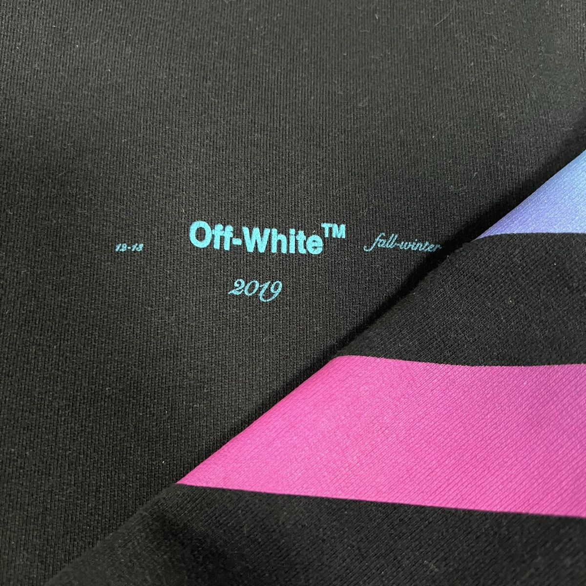Off-White OFF-WHITE FW18 DIAGONAL GRADIENT SWEATSHIRT Size US M / EU 48-50 / 2 - 2 Thumbnail
