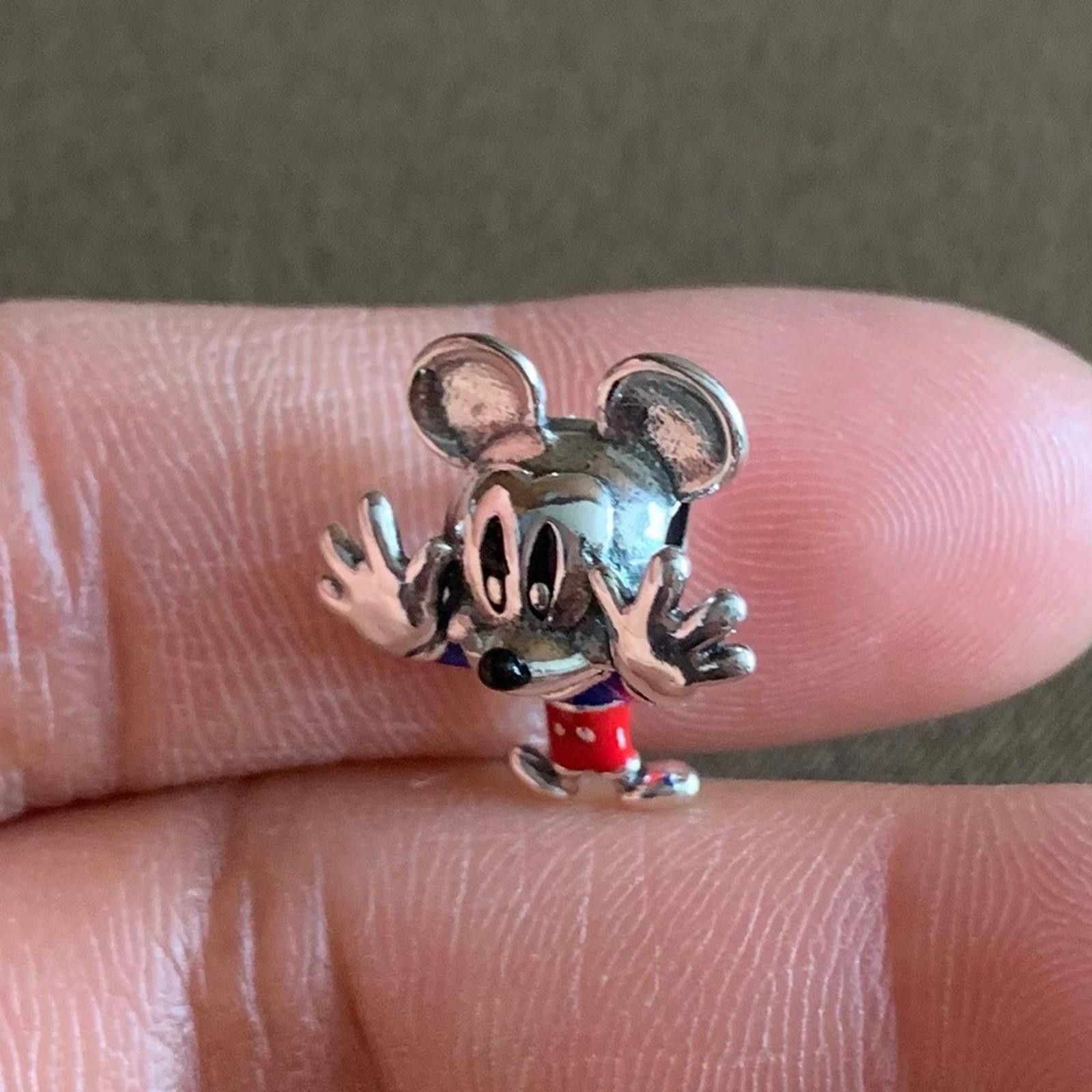 Other NWOT Mickey Mouse Hands Up Charm Sterling Silver 925 Size ONE SIZE - 6 Thumbnail