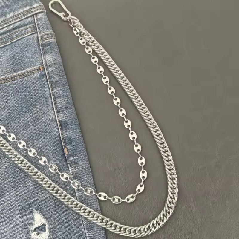 Vintage Chain Layer Waist Metal Wallet Accessories Size ONE SIZE - 4 Thumbnail
