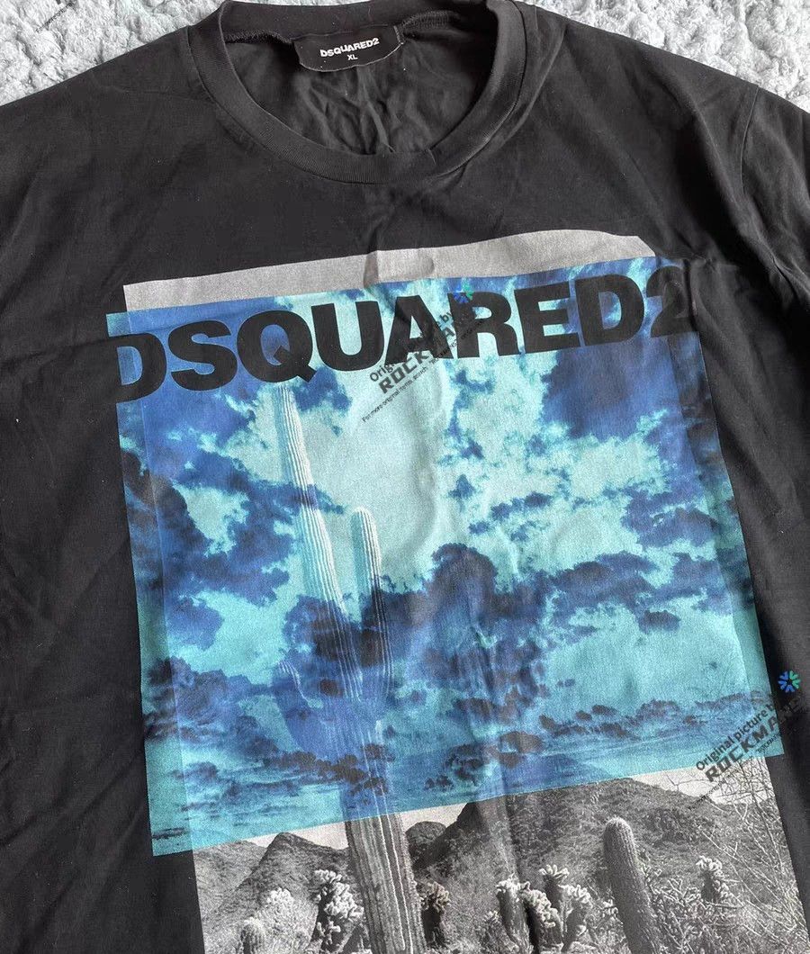 Dsquared2 DSquared2 Cloud Desert Cactus Print T-Shirt White Size XL Size US XL / EU 56 / 4 - 6 Thumbnail