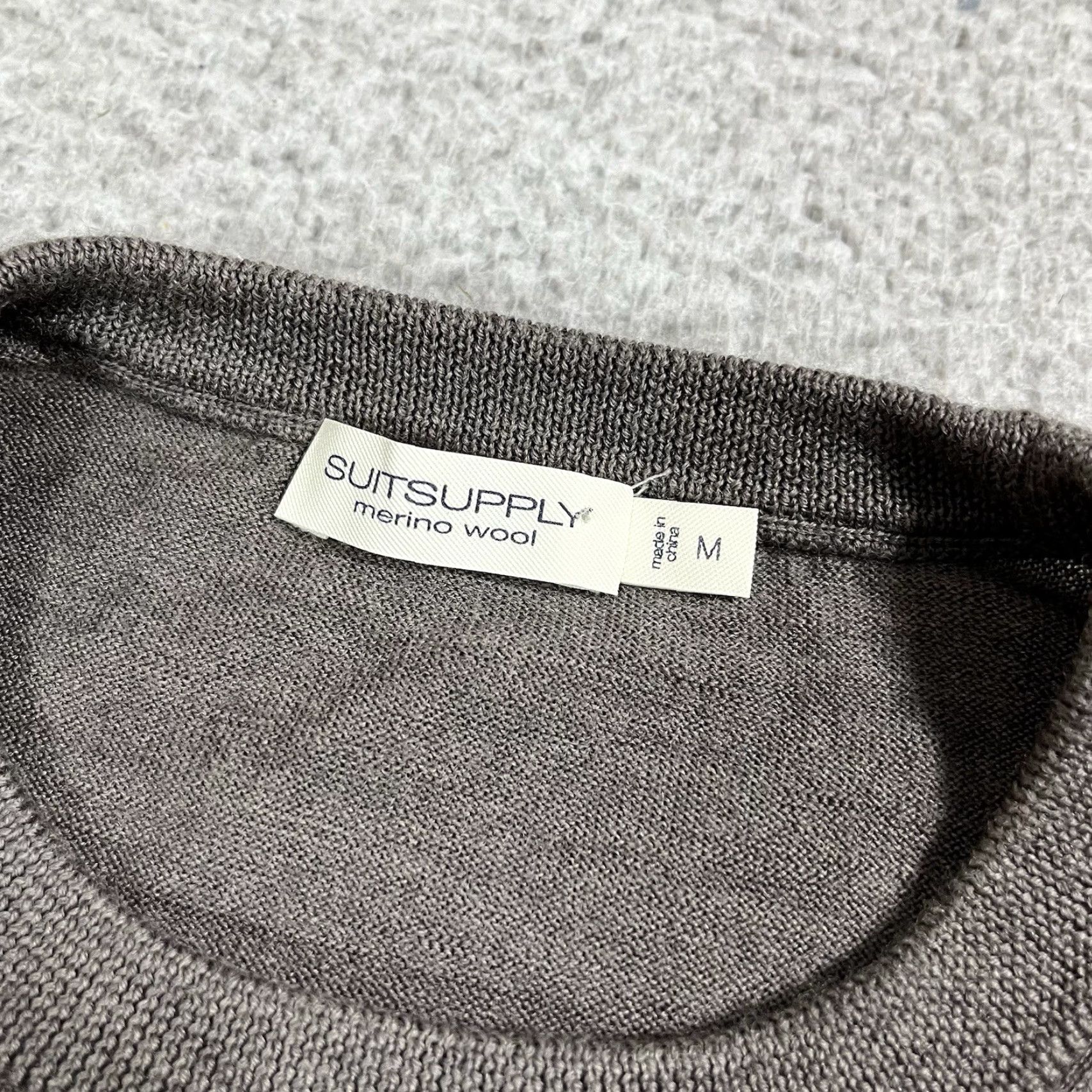 Suitsupply Suitsupply Sweater Mens M Gray Merino Wool Long Sleeve Crewneck Stretch Size US M / EU 48-50 / 2 - 2 Thumbnail