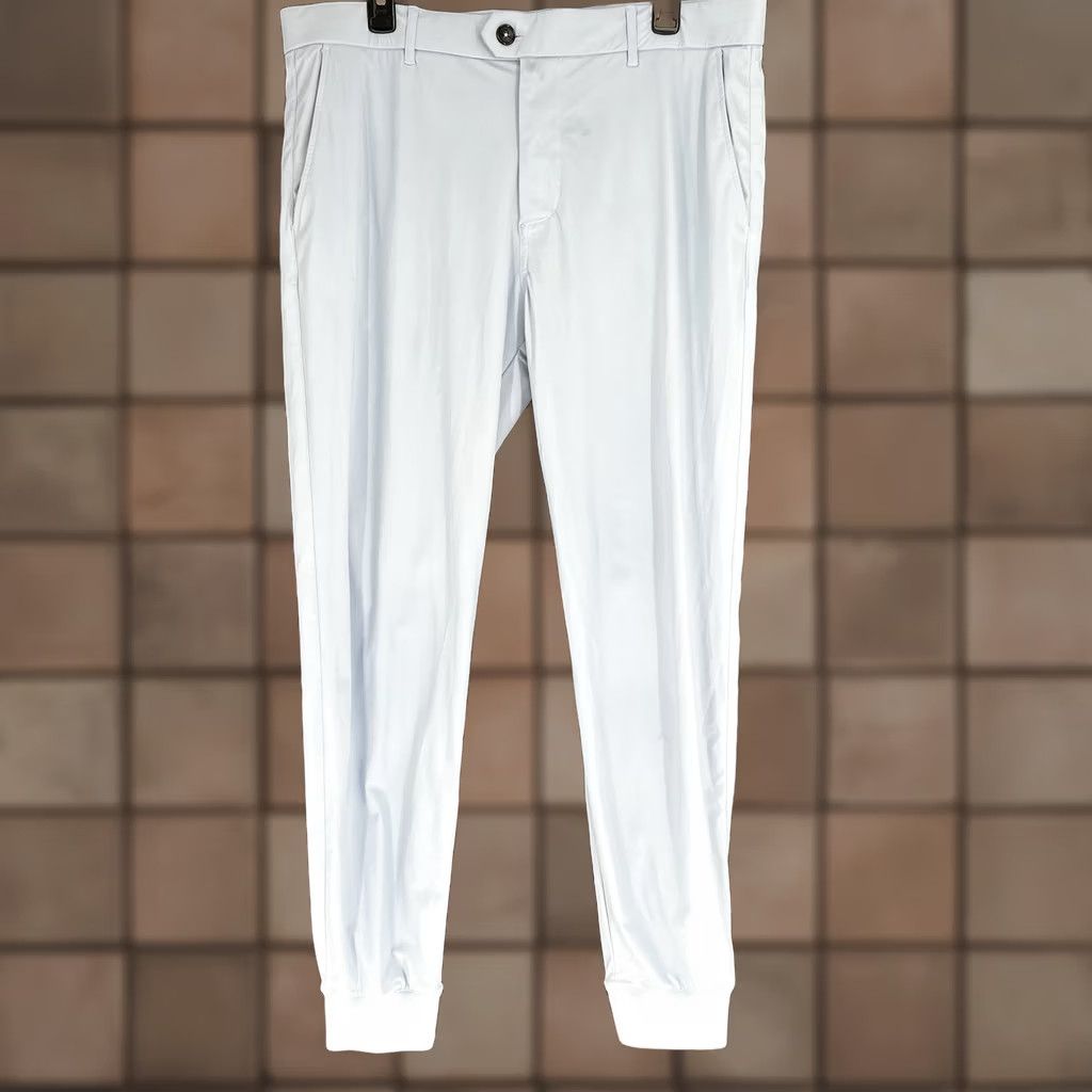 Vintage Greyson Jogger Pants Mens 36 Blue Golf Stretch Cuffed Ankle Zip Pockets Athletic Size US 36 / EU 52 - 1 Thumbnail
