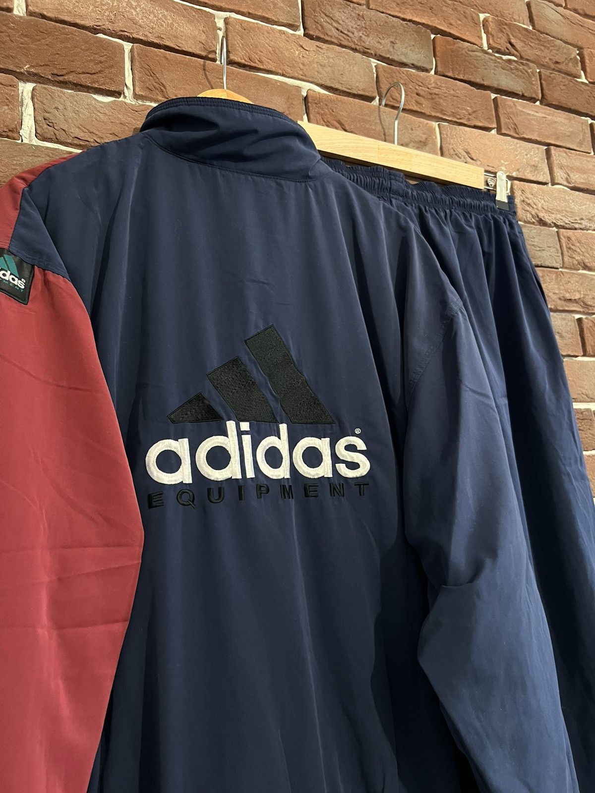 Adidas Rare 90s Vintage Adidas Equipment Logo Tracksuit Set Jacket Size US M / EU 48-50 / 2 - 7 Thumbnail