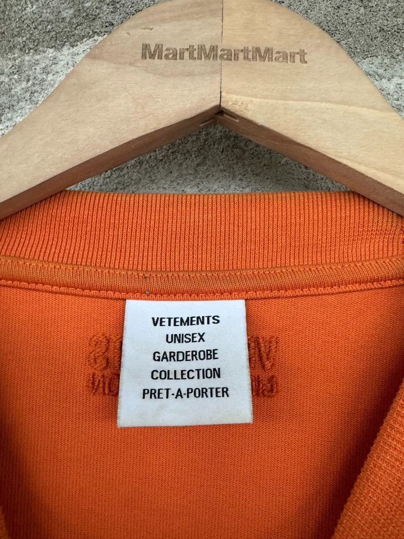 Vetements Vetements Orange Long Sleeve Graphic T-Shirt-2507 Size US M / EU 48-50 / 2 - 7 Thumbnail