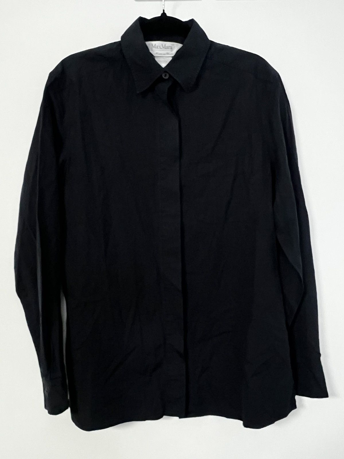 Max Mara Max mara shirt black s cotton Size S / US 4 / IT 40 - 1 Thumbnail