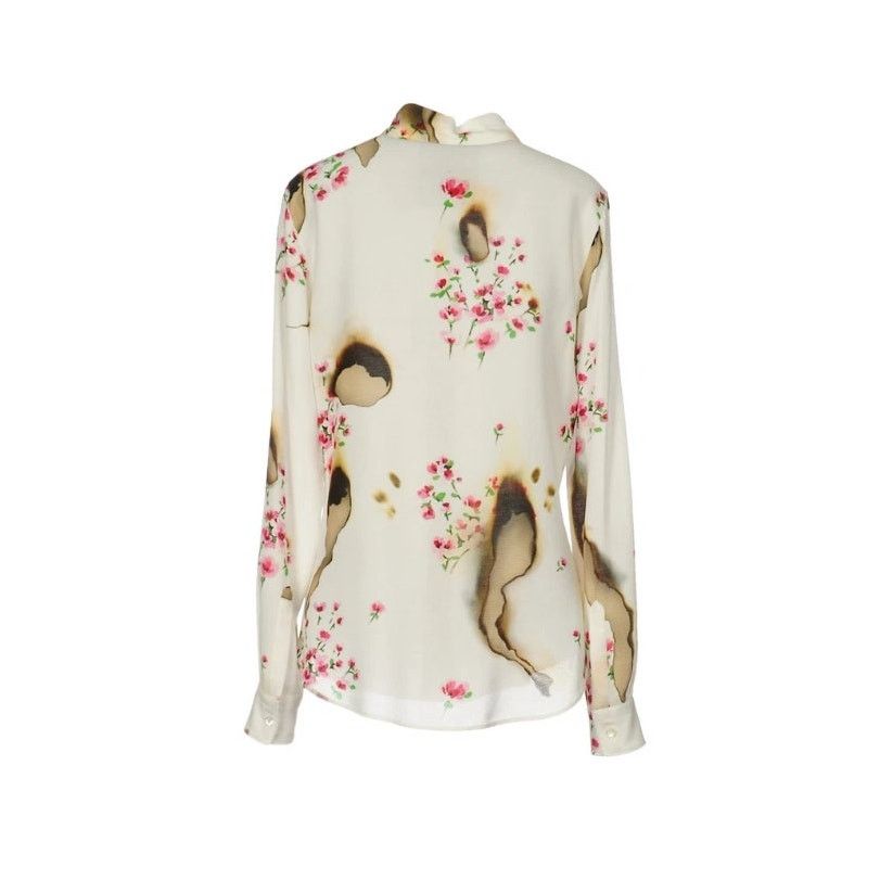 Moschino AW16 MOSCHINO COUTURE JEREMY SCOTT BURNT EFFECT SILK BLOUSE Size S / US 4 / IT 40 - 4 Thumbnail