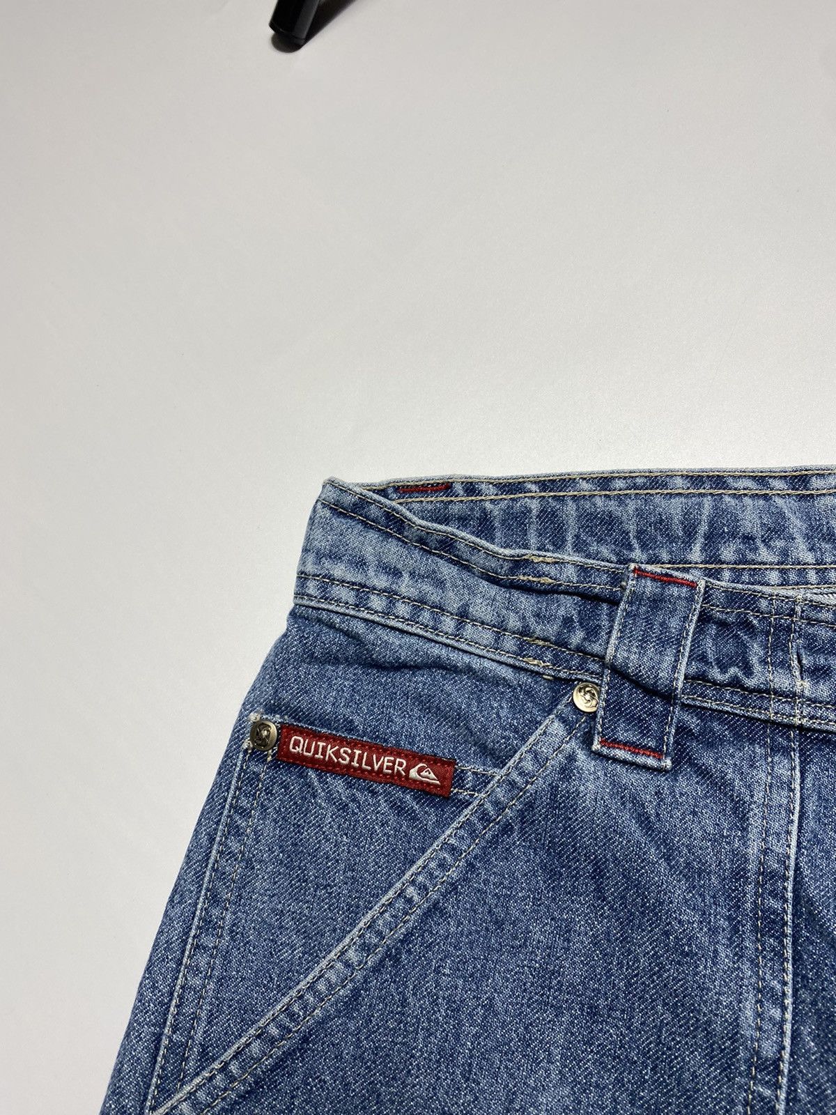 JNCO × Quiksilver × Vintage Vintage Quicksilver baggy rap oversized prison denim jeans Size US 31 - 9 Thumbnail