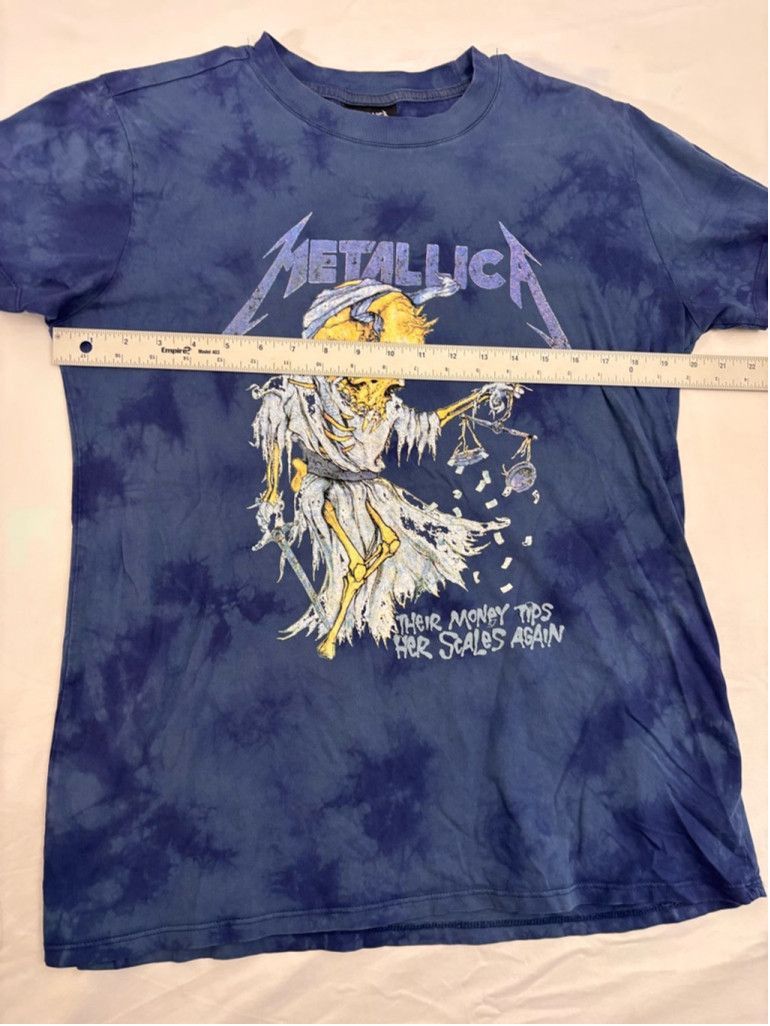 Metallica Men's Metallica Graphic T-Shirt Size L Blue Size US L / EU 52-54 / 3 - 3 Thumbnail