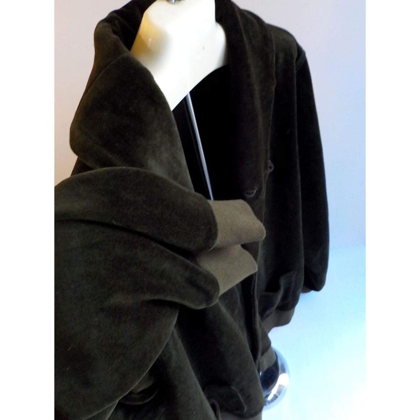 Ralph Lauren LAUREN RALPH LAUREN LS Shawl Collared Button Front Track Jacket Brown XL Men Velour Cotton/Poly Embroidered Chest 2 Pockets Great Condition Size US XL / EU 56 / 4 - 4 Thumbnail