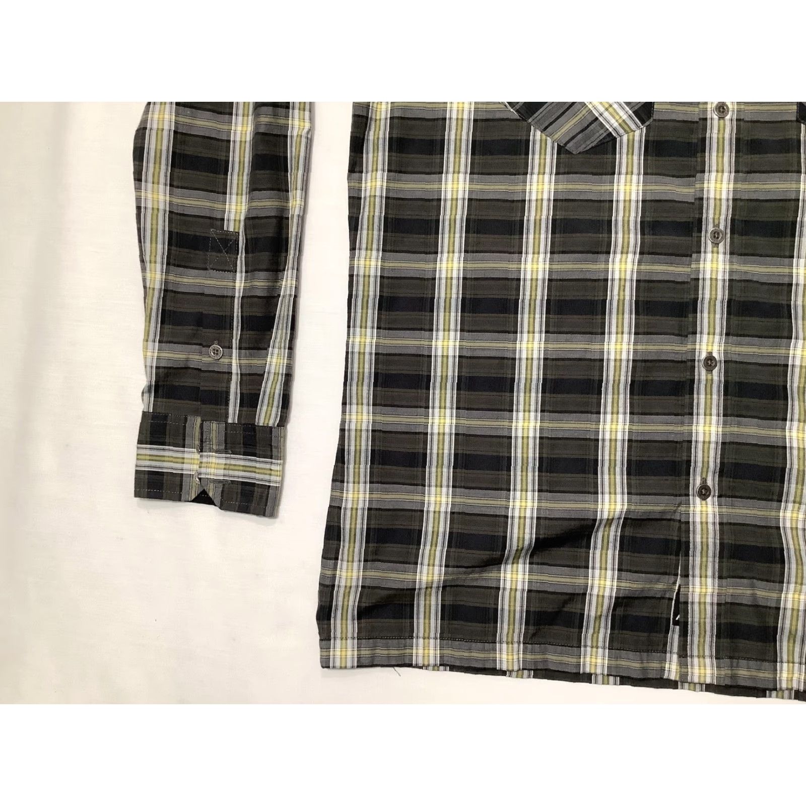 Vintage KÜHL Shirt Mens Medium Gray Black Plaid Long Sleeve Button Up Western Outdoor Size US M / EU 48-50 / 2 - 3 Thumbnail