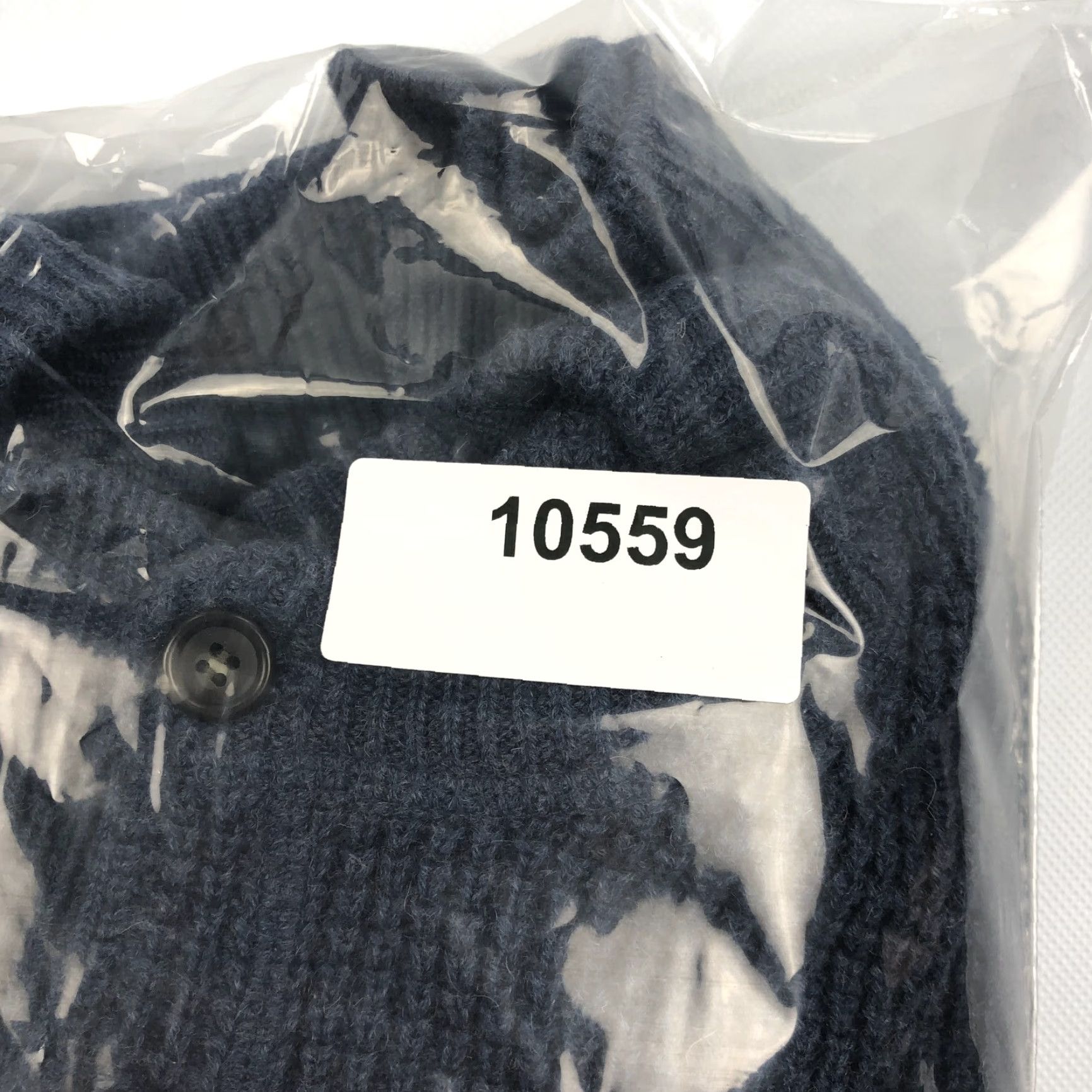 Vintage L.L.Bean Sweater Men XL-Tall Navy Blue Waffle Knit Cotton Wool Henley Pullover Size US XL / EU 56 / 4 - 8 Thumbnail