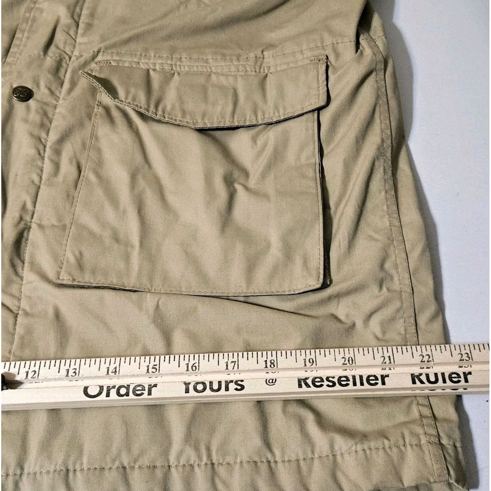Eddie Bauer VINTAGE Eddie Bauer Explorer Field Expedition Flannel Lined Jacket Canvas Mens M Khaki Leather Trim Pockets Zip Military Jacket Size US M / EU 48-50 / 2 - 4 Thumbnail