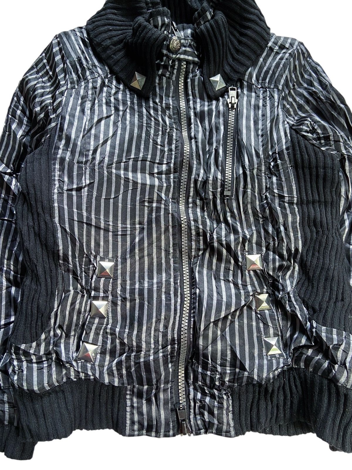 Japanese Brand JAPANESE PUNK DIG DEEP STRIPED JACKET Size US S / EU 44-46 / 1 - 3 Thumbnail