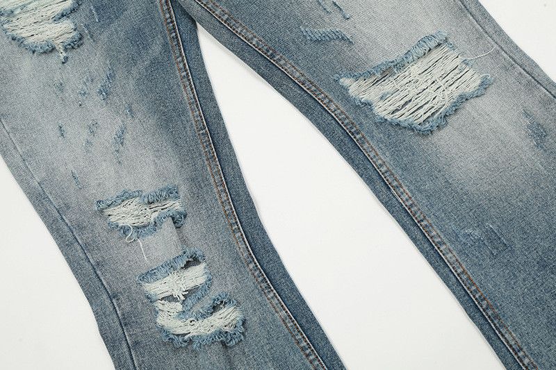 Vintage Lightning Cleanfit ripped washed casual flared jeans Size US 32 / EU 48 - 5 Thumbnail