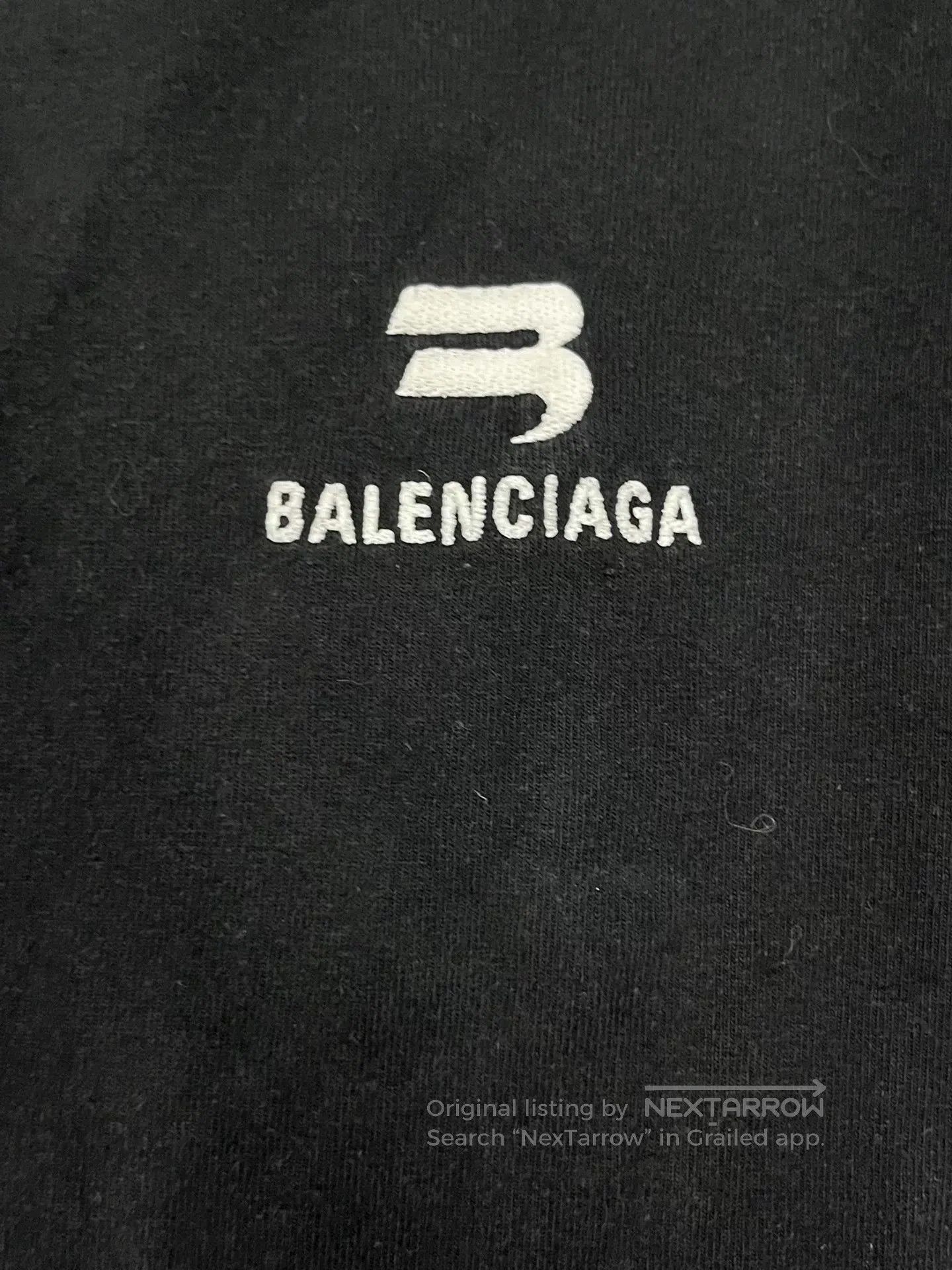 Balenciaga Balenciaga Men's Printed Stripe Crewneck T-shirt. Size US S / EU 44-46 / 1 - 3 Thumbnail