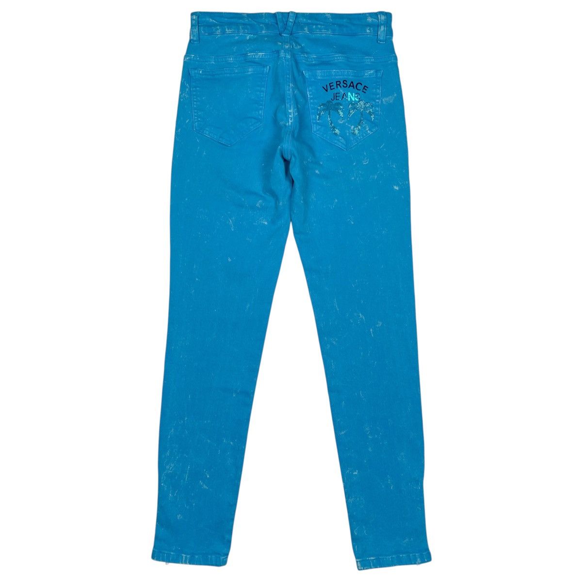 Versace Jeans Couture Versace Jeans Vibrant Blue Skinny Jeans Size 26" / US 2 / IT 38 - 5 Thumbnail