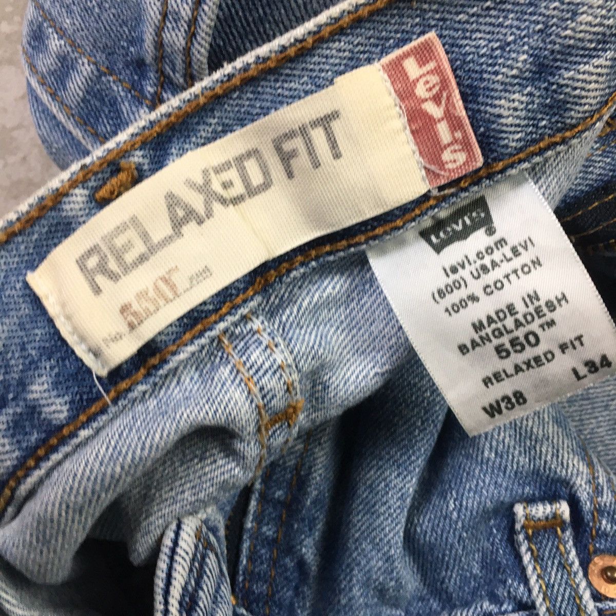 Levi's × Levi's Vintage Clothing × Vintage Levis 550 Relaxed Fit Vintage Y2K Jeans Size US 38 / EU 54 - 9 Thumbnail