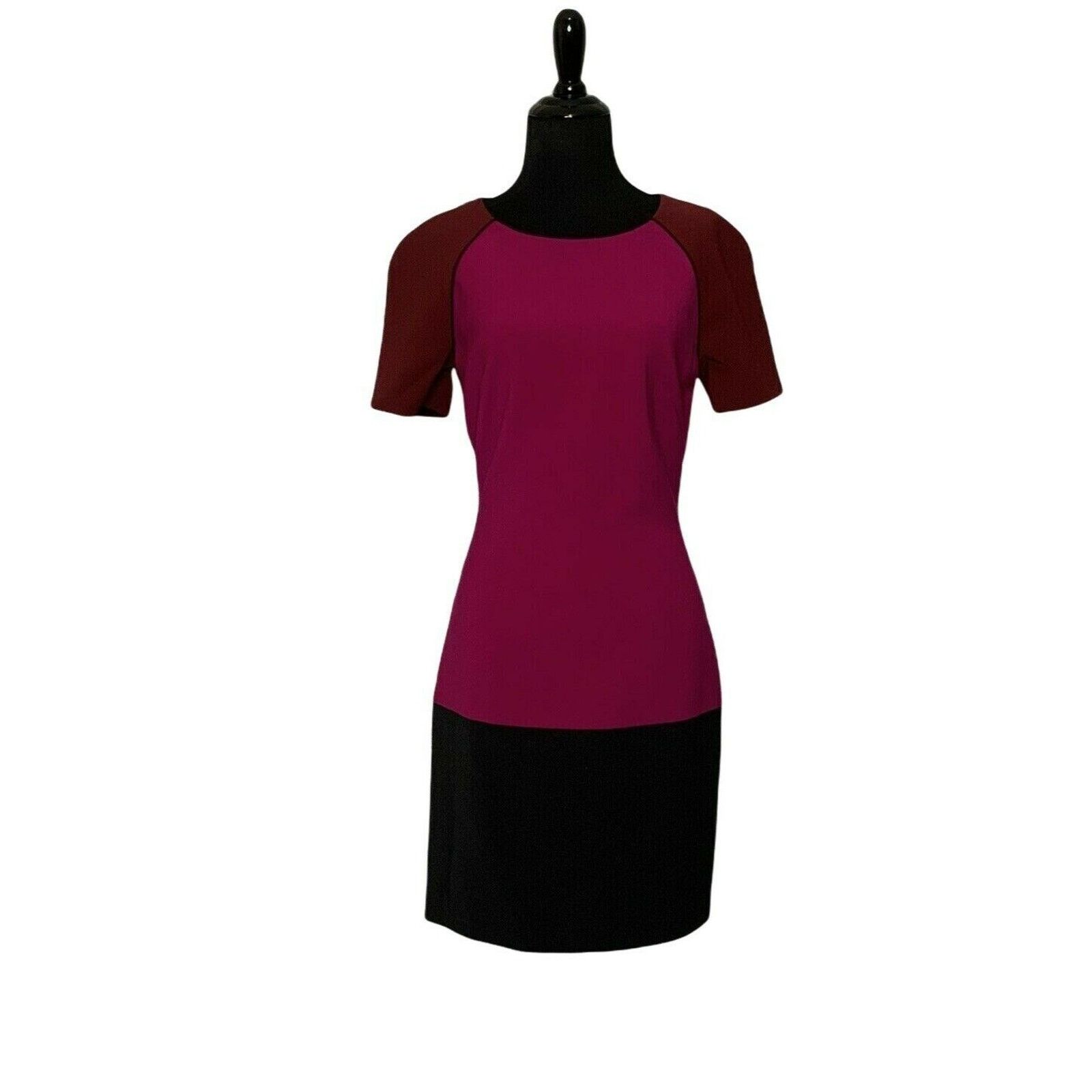 Jonathan Simkhai Purple Black Color Block Cocktail Dress 2