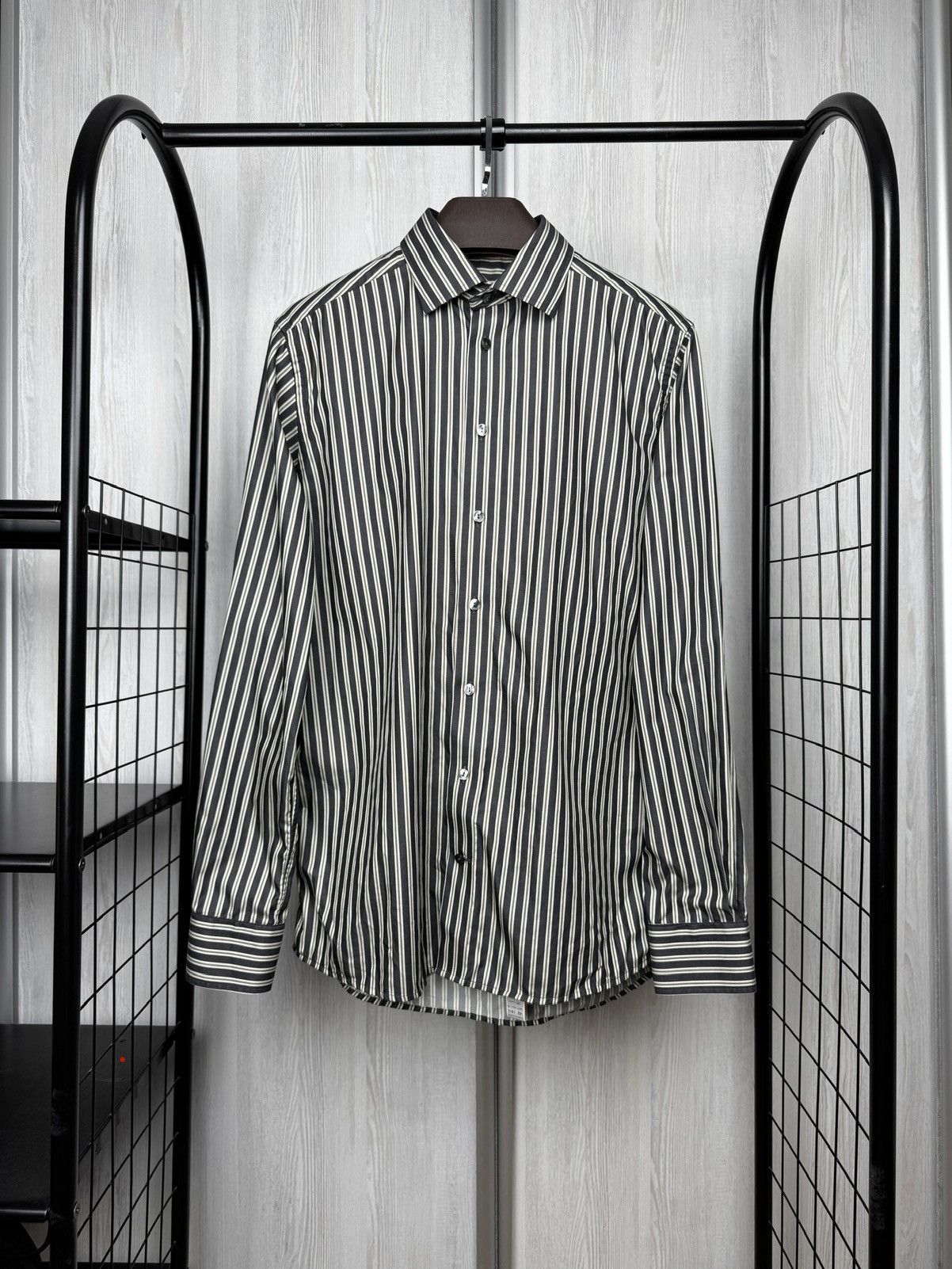 Eton ETON Ganghster 1928 Contemporary Fit pinstripe shirt 16.5 Size US L / EU 52-54 / 3 - 1 Thumbnail