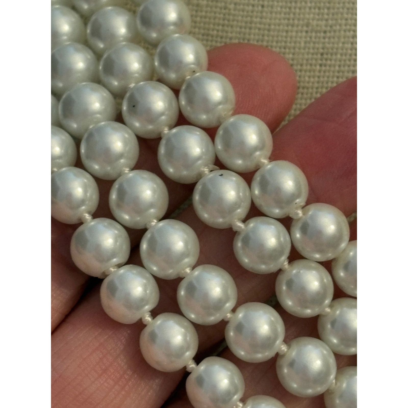 Other 2 Vintage Style 48” Faux Pearl Single Strand Necklace Size ONE SIZE - 5 Thumbnail