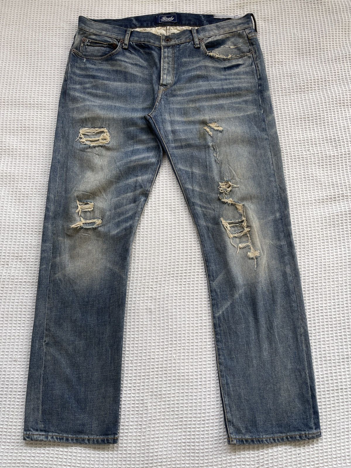 Denim & Supply Ralph Lauren Last Drop🔥Rare🔥POLO RALPH LAUREN RUGBY Distressed Denim Size US 36 / EU 52 - 2 Thumbnail
