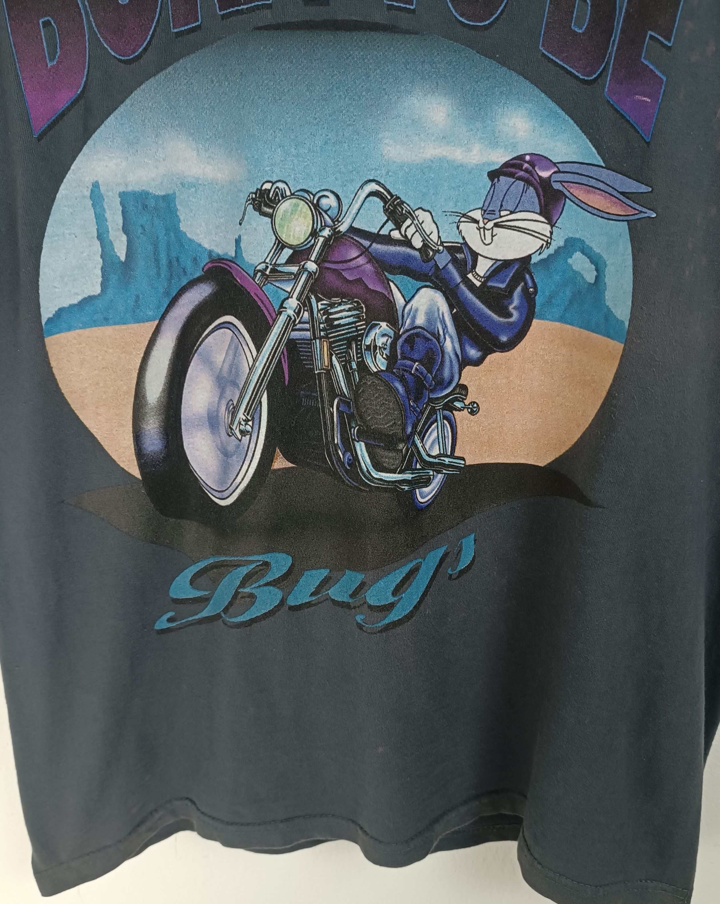 Disney VINTAGE 90'S BORN TO BE BUGS BUNNY X HARLEY DAVIDSON RARE Ts Size US M / EU 48-50 / 2 - 8 Thumbnail