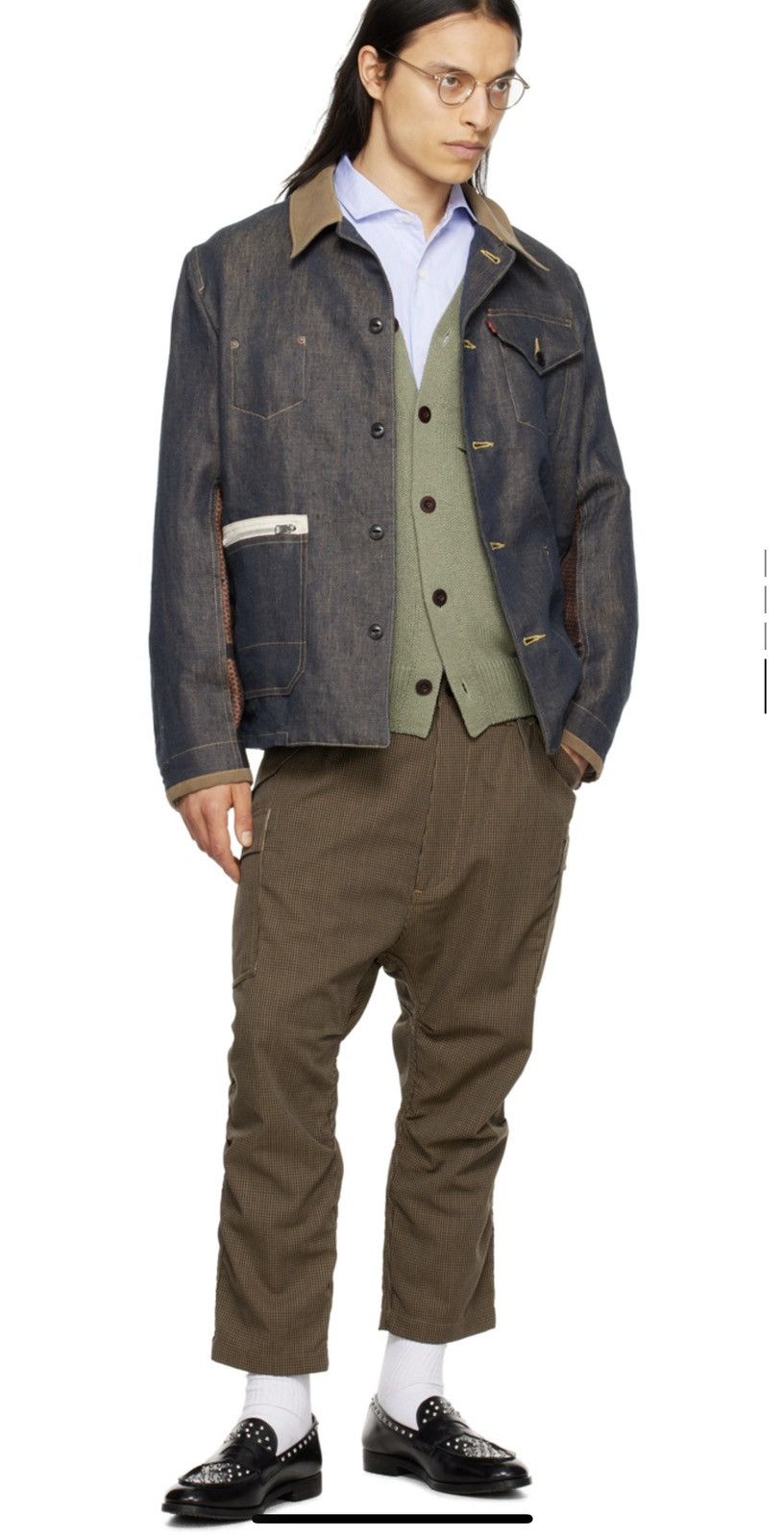 Junya Watanabe × Levi's Junya Watanabe Indigo Levi’s Edition Paneled Denim Jacket Size US S / EU 44-46 / 1 - 2 Thumbnail