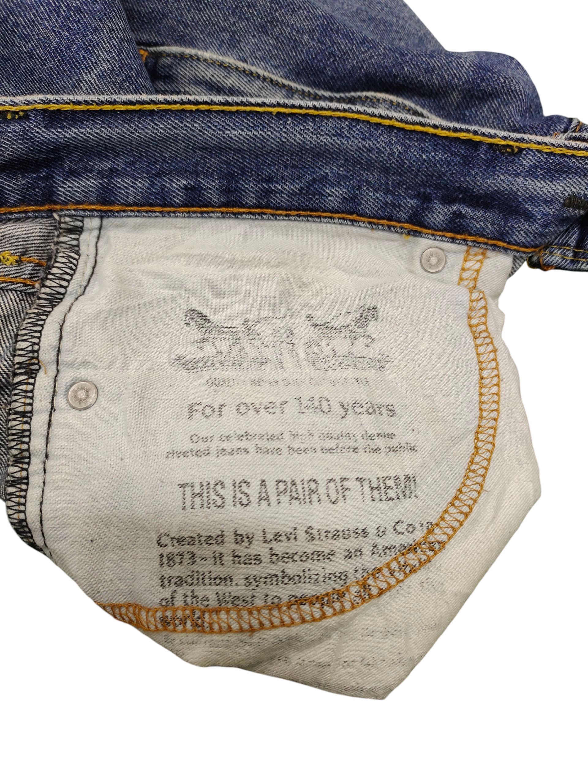 Kapital Vintage Levis 505 Sand Wash Clawmark Distress Denim Jeans Size US 33 - 14 Thumbnail