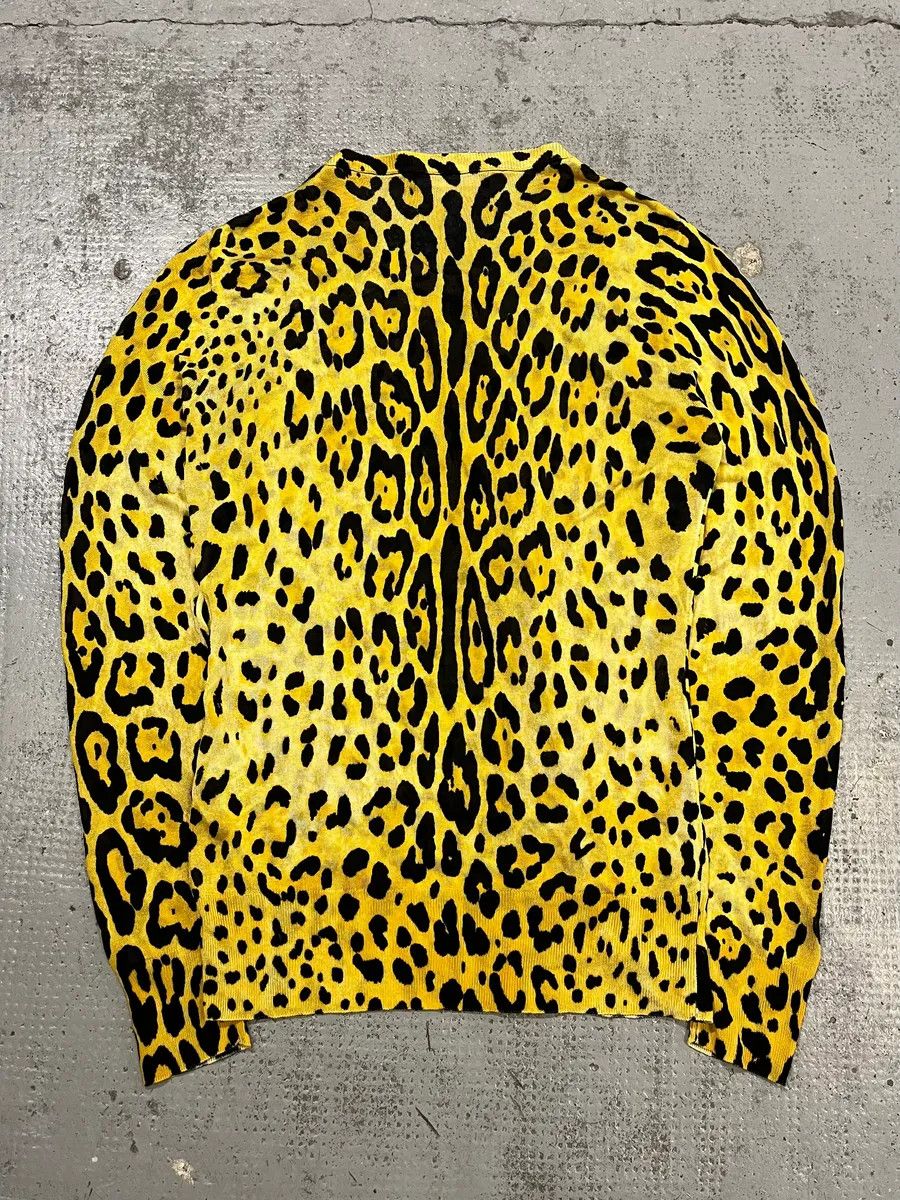 Dolce & Gabbana 2010s Dolce & Gabbana Leopard Black & Yellow Cardigan Size M / US 6-8 / IT 42-44 - 7 Thumbnail