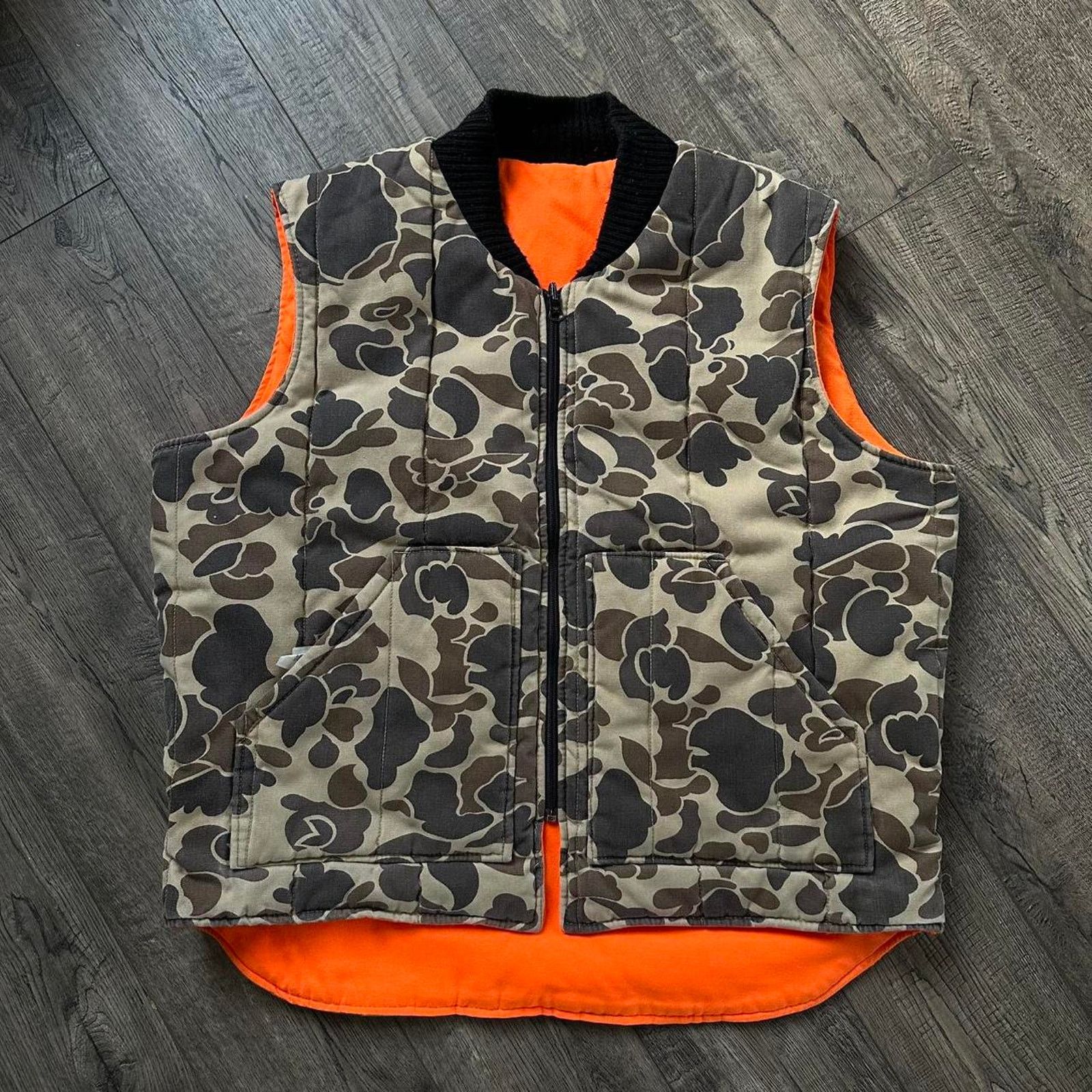 Vintage Vintage 70s 80s Camo Reversible Walls Blizzard Hunting Vest Size US XL / EU 56 / 4 - 1 Thumbnail