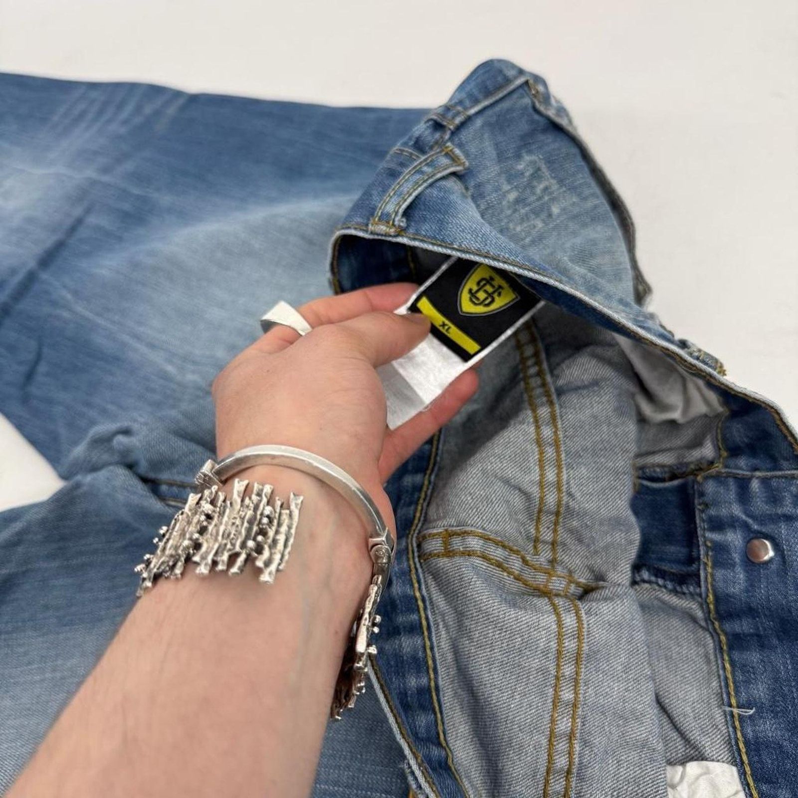 JNCO × Southpole × Vintage Vintage y2k embroidered baggy wide leg faded archive jeans Size US 36 / EU 52 - 6 Thumbnail