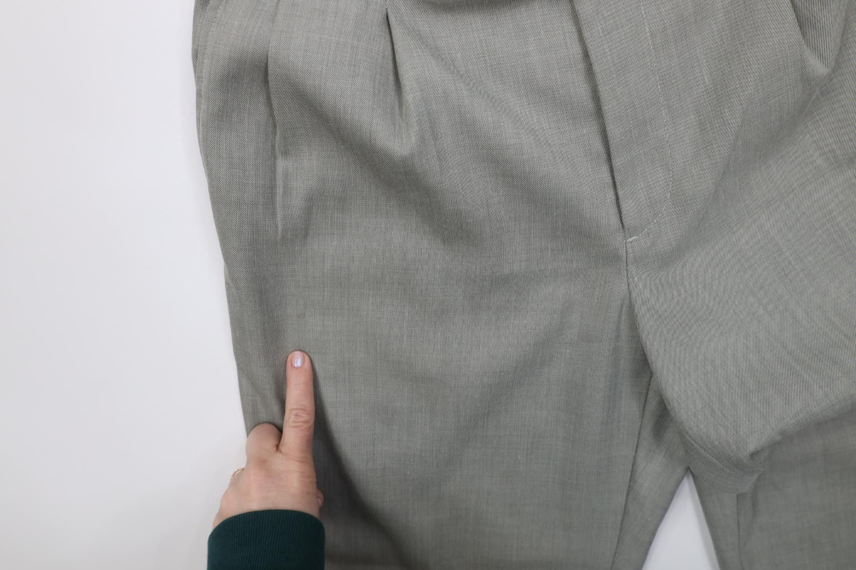 Vintage Vintage 90s Streetwear Gabardine Knit Wide Leg Chino Pants Size US 32 / EU 48 - 6 Thumbnail